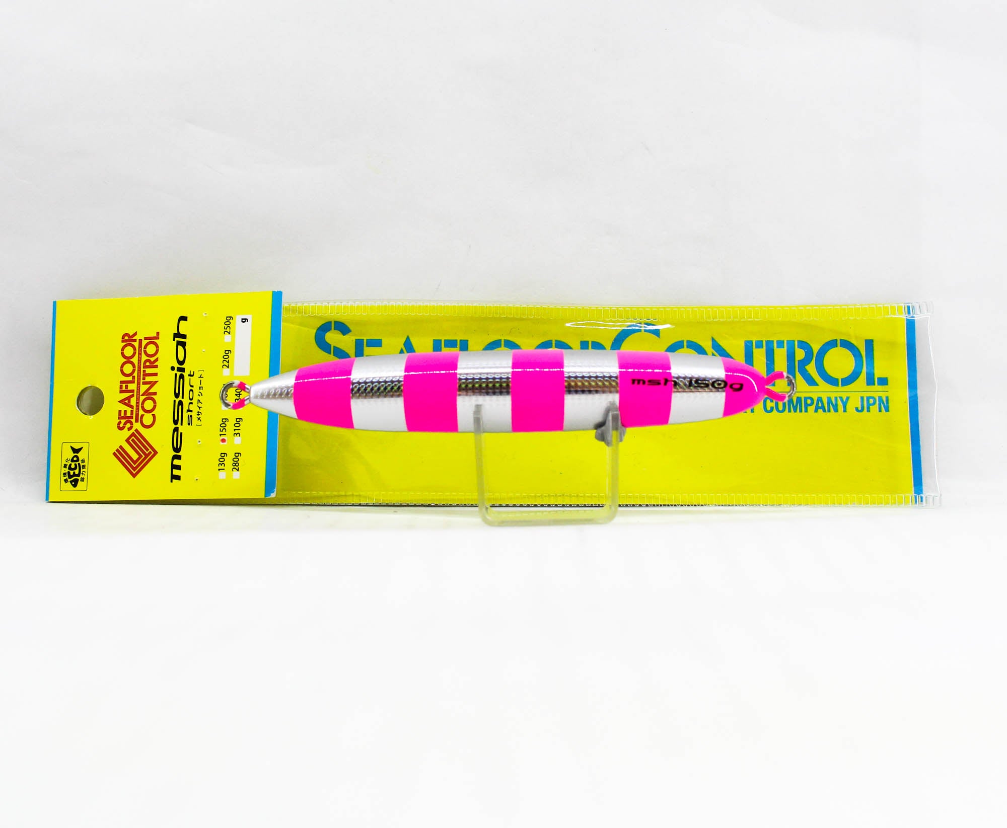 Seafloor Control Metal Jig Messiah Short 150 grams Zebra Pink GR (4795)