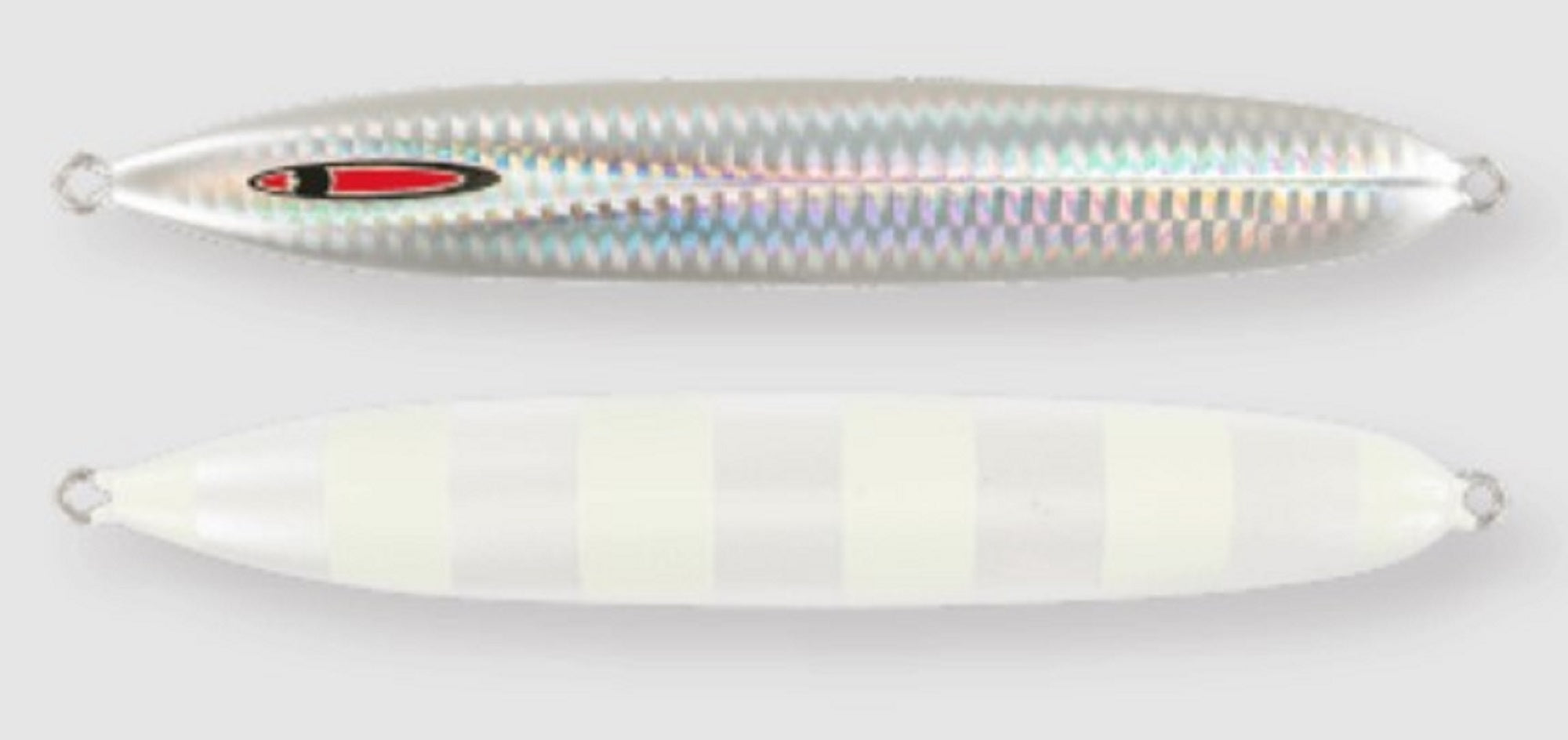 Seafloor Control Metal Jig Messiah Short 130 grams Pearl Zebra Glow (5105)