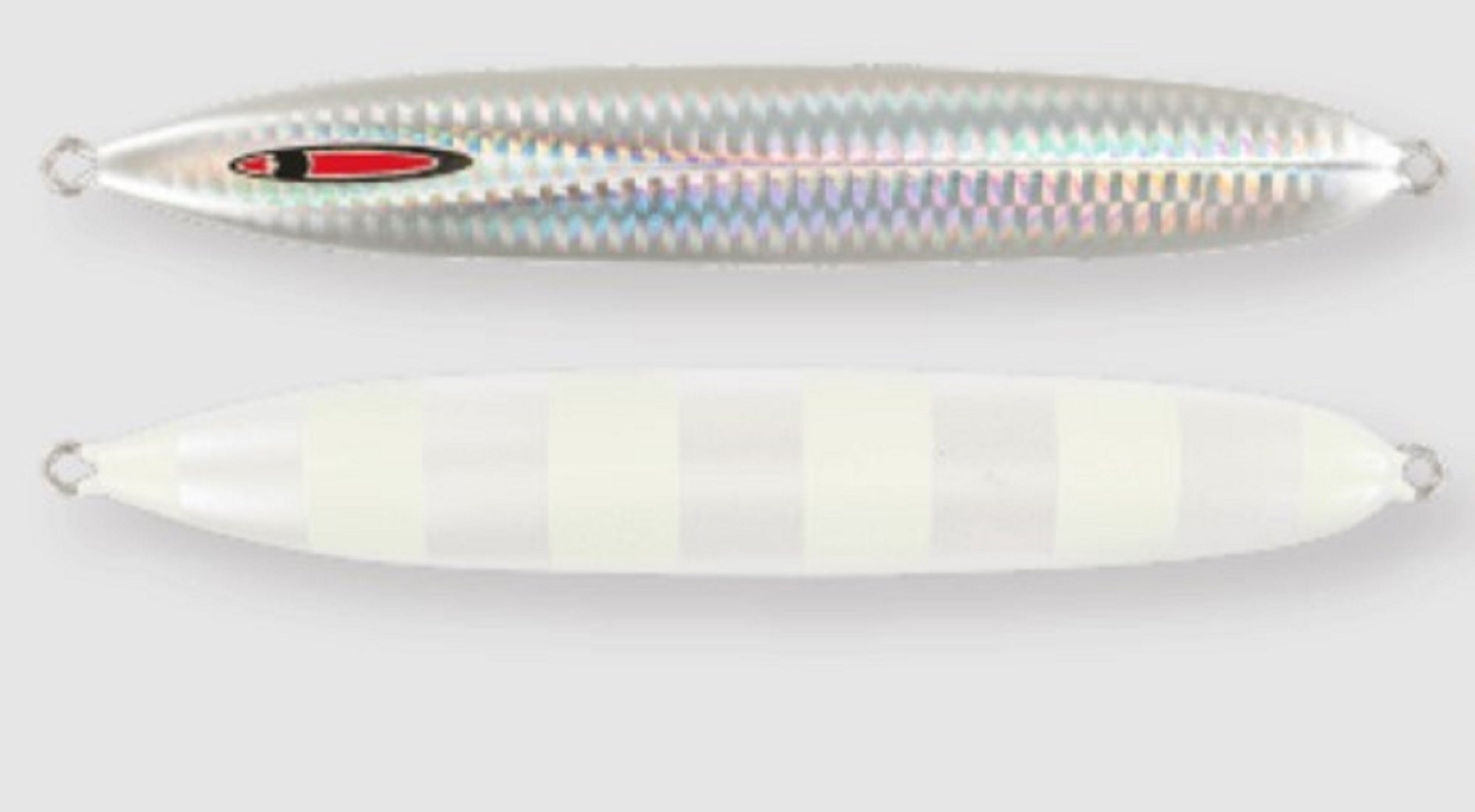 Seafloor Control Metal Jig Messiah Short 310 grams Pearl Zebra Glow (5167)