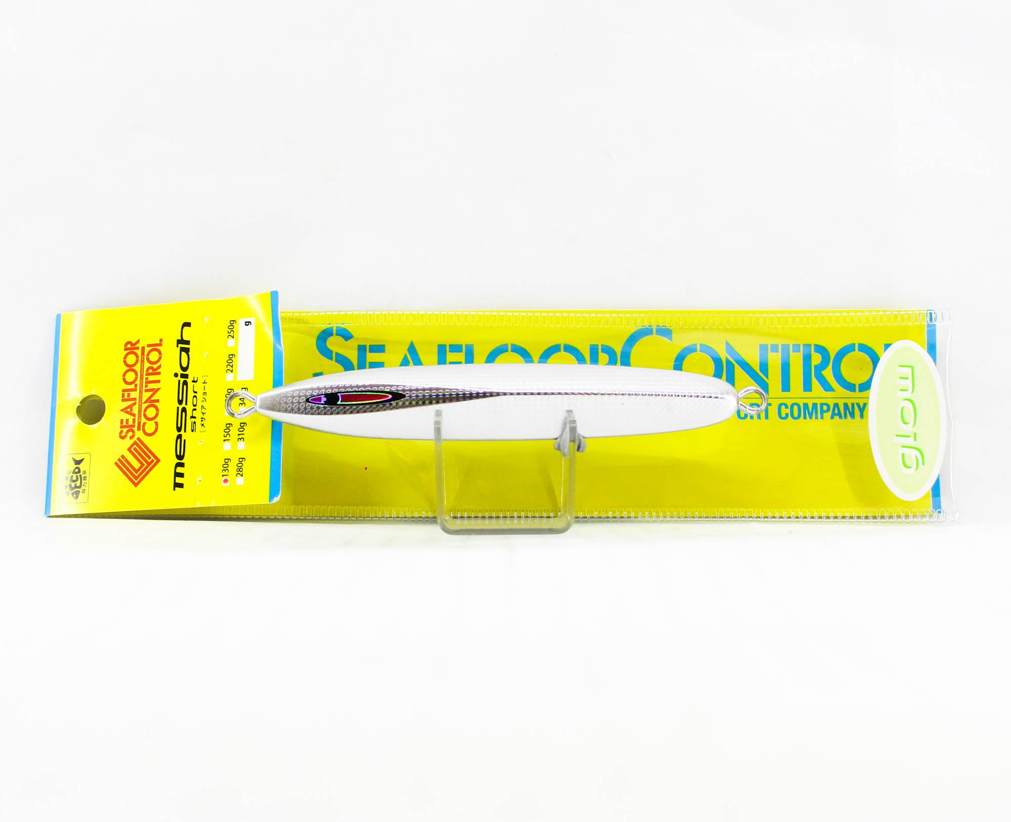 Seafloor Control Metal Jig Messiah Short 130 grams Silver Glow GR (5587)