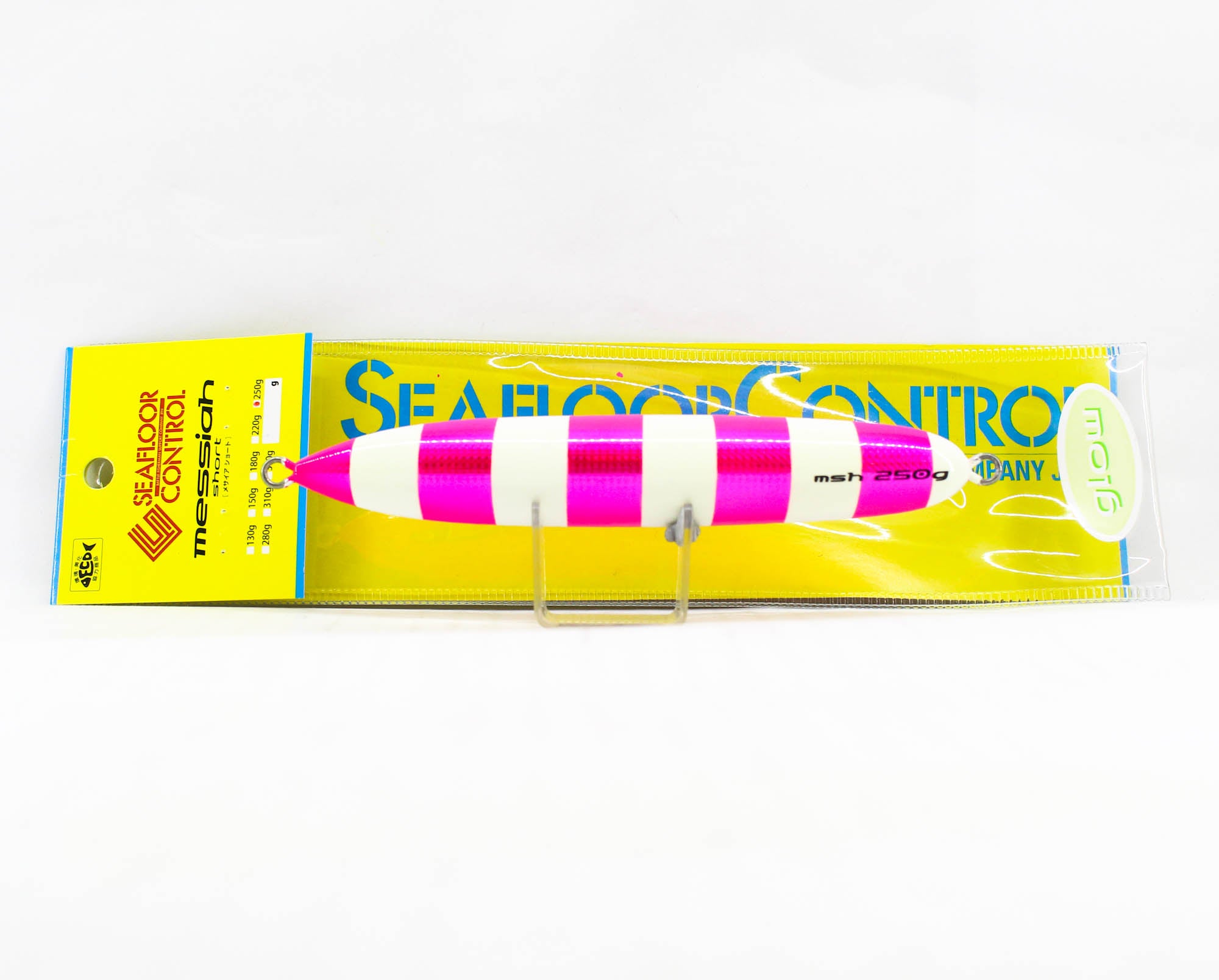 Seafloor Control Metal Jig Messiah Short 250 grams Chart Pink ZGGR (5785)