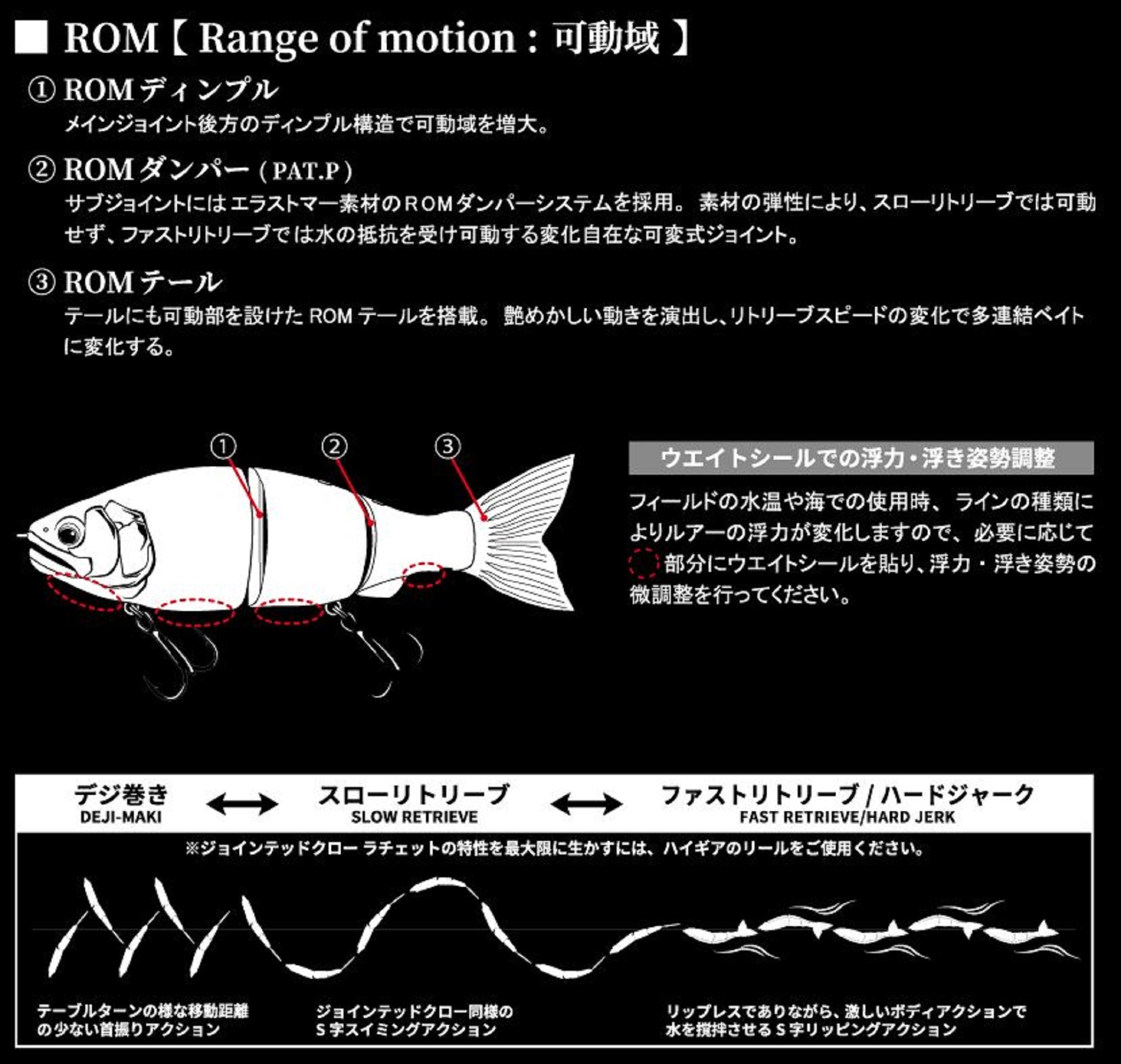Gan Craft Jointed Claw 184 Ratchet Floating Jointed Lure RF-11 (3780)