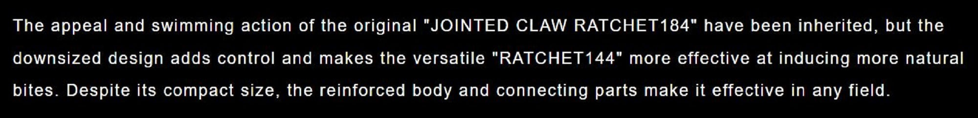 Gan Craft Jointed Claw 144 Ratchet Floating Jointed Lure GAN-56 (7740)