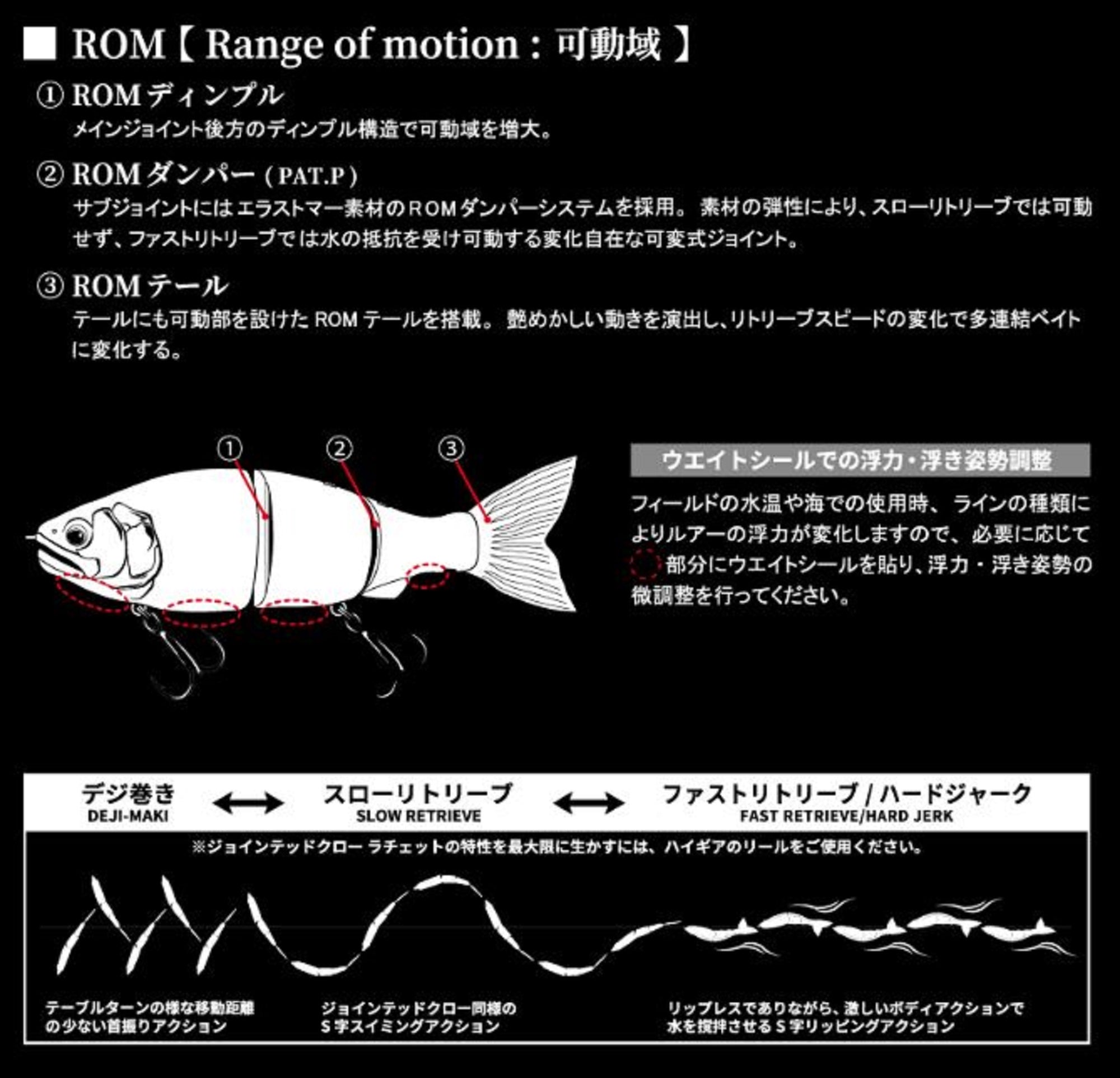 Gan Craft Jointed Claw 184 Ratchet Floating Jointed Lure GAN-61 (8440)