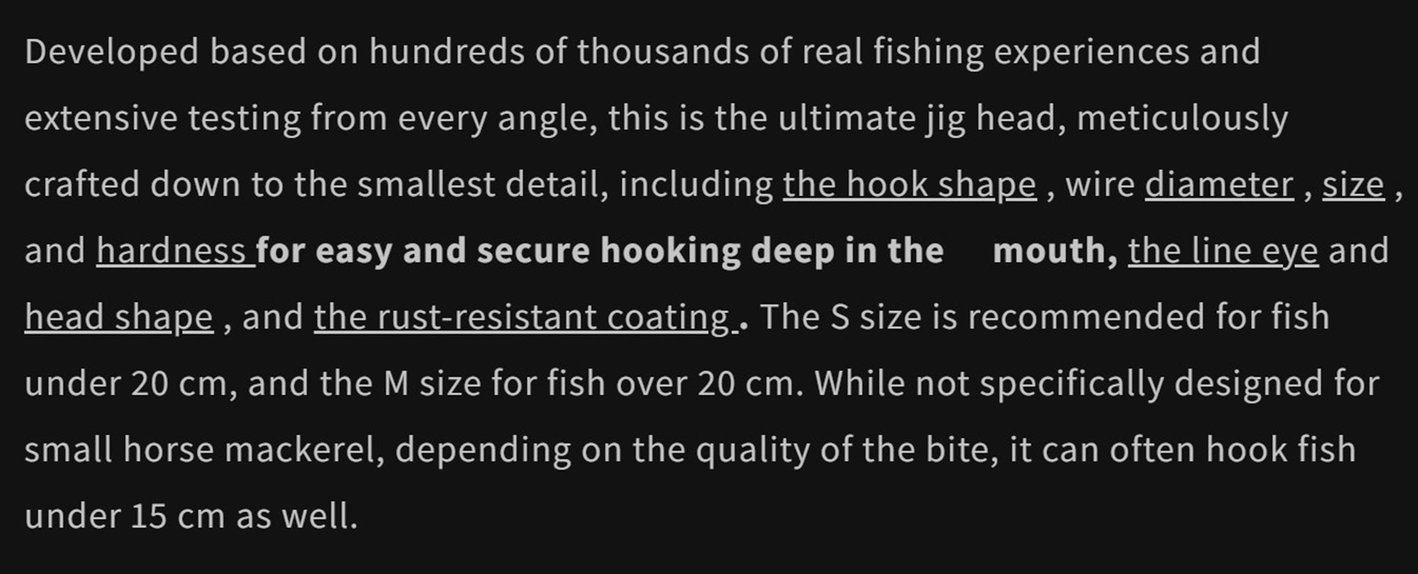 Mizar Jig Head Terns Head Size M 1.6 grams (0358)