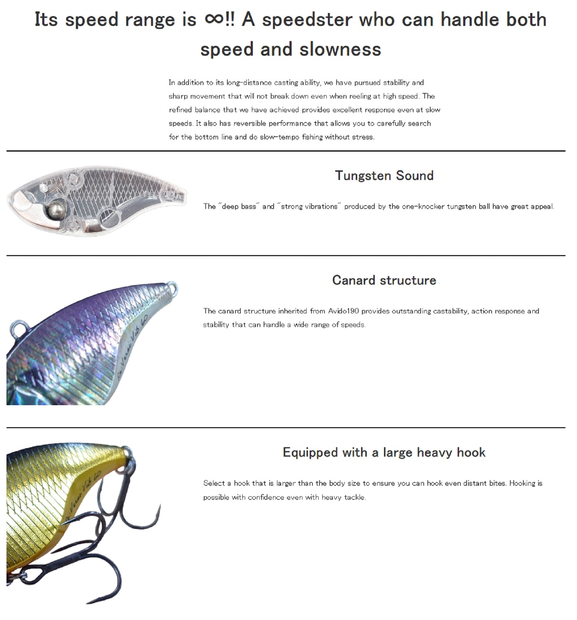 Eisvogel Re Versi Vib 60mn Sinking Lure 14 (0301)