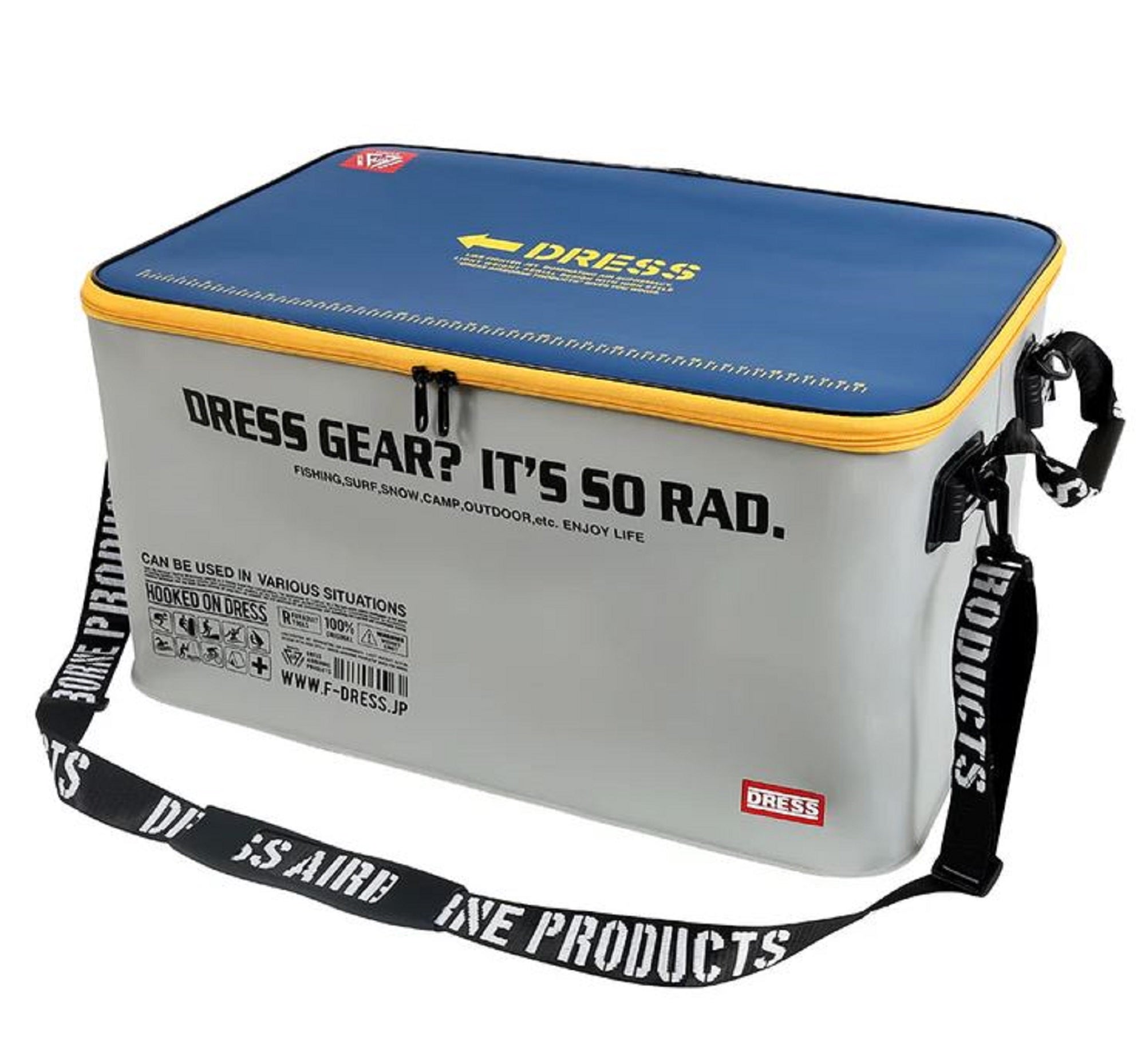 Dress Storage Bag Waterproof 610 x 300 x 400 mm Gray Navy (1347)