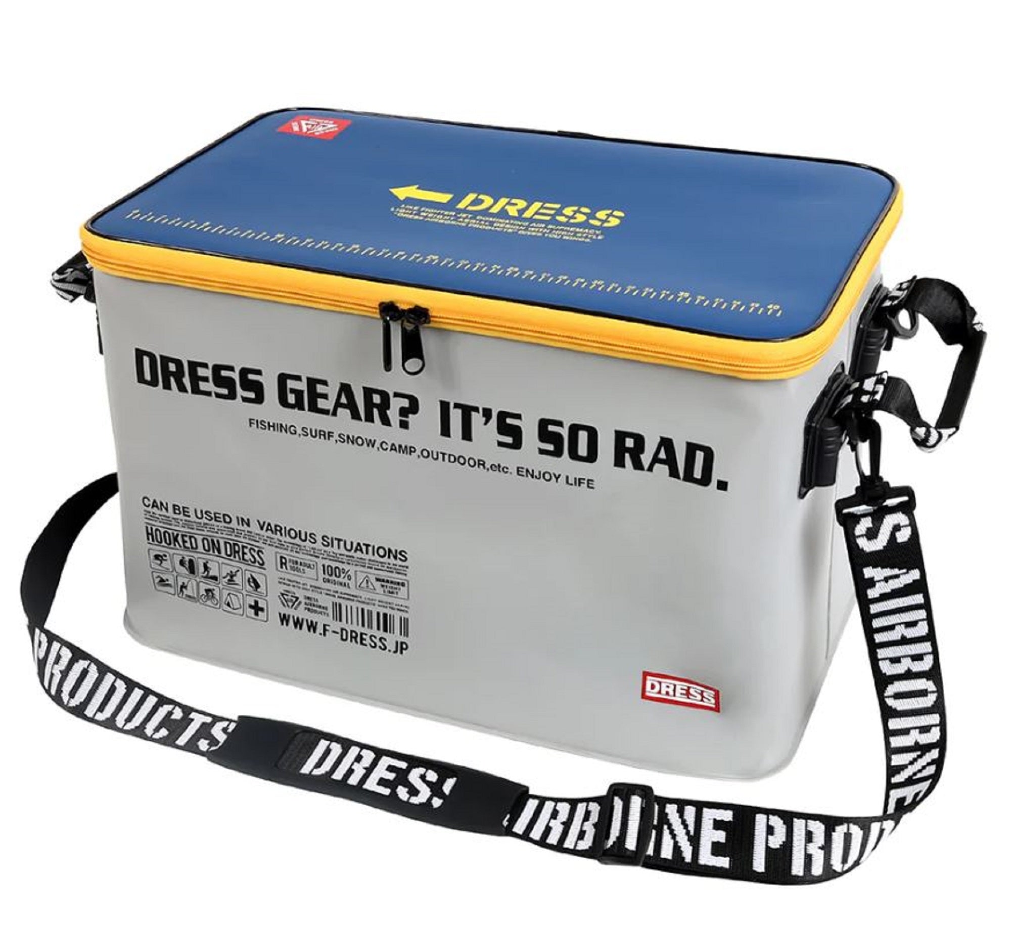 Dress Storage Bag Waterproof Mini 460 x 285 x 300 mm Gray Navy (1361)