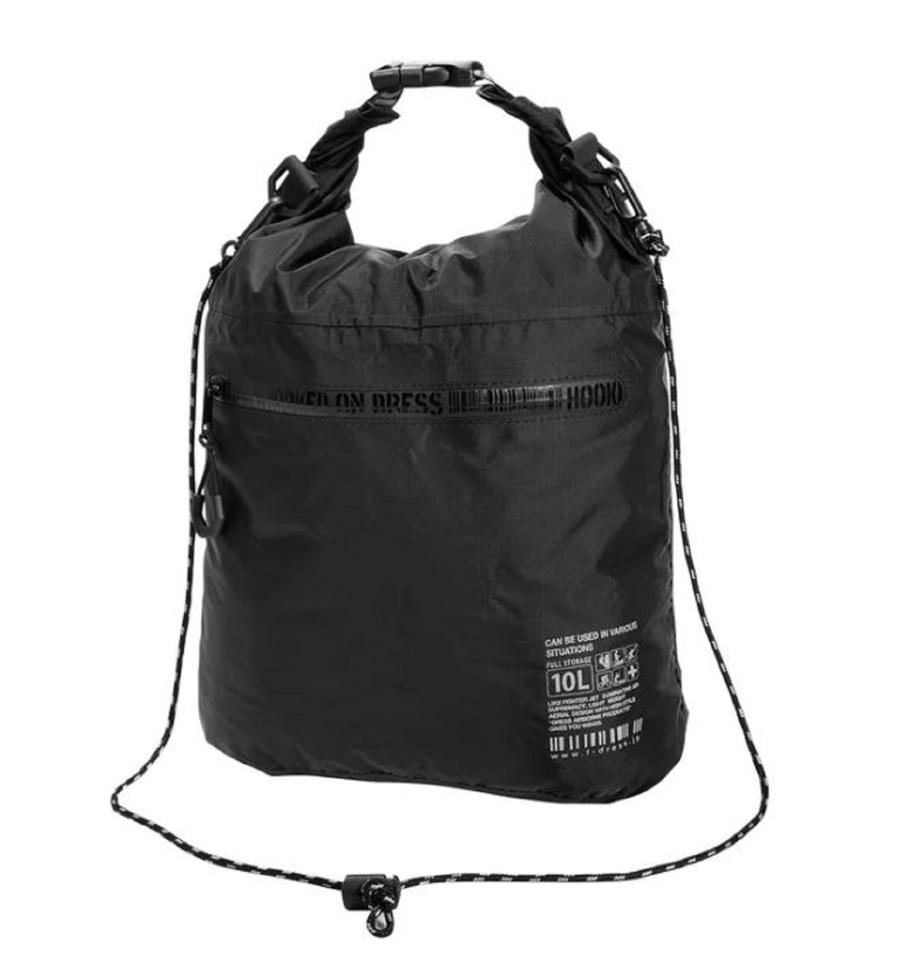 Dress Bag 2 Way Dry Bag 10L Black (6878)