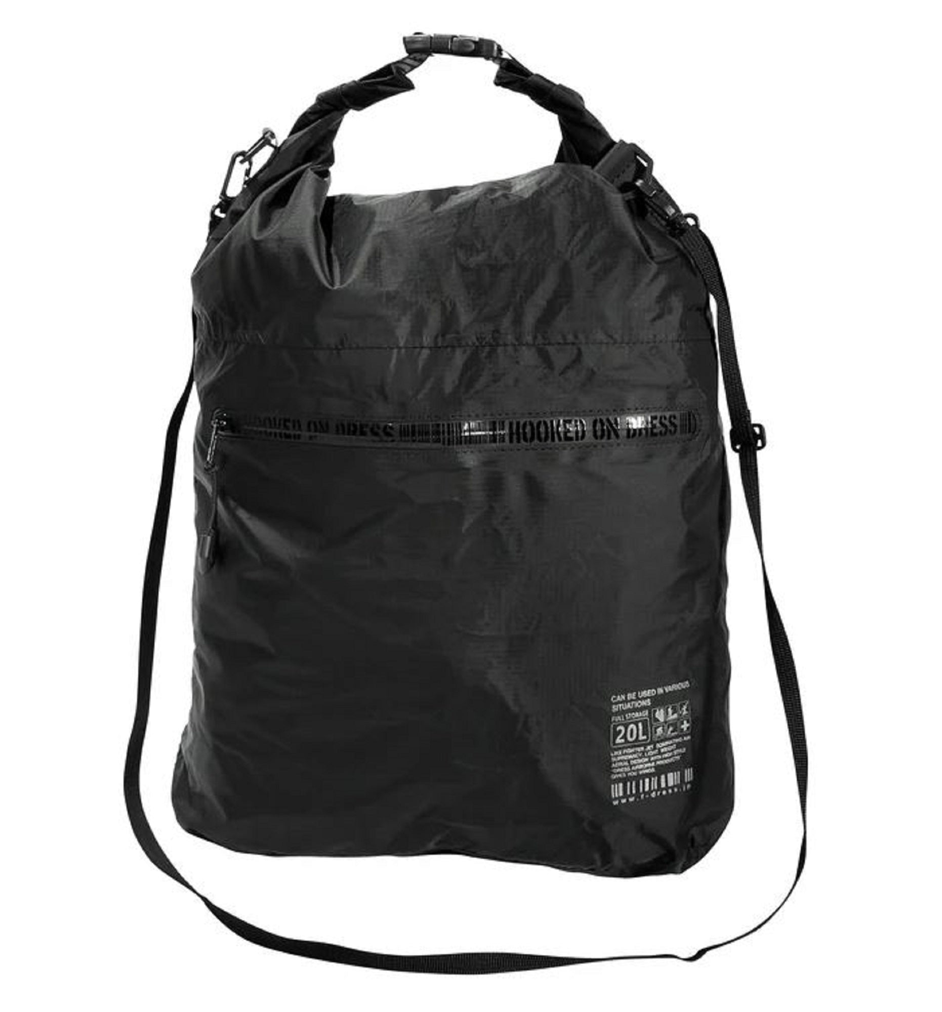 Dress Bag 2 Way Dry Bag 20L Black (6892)