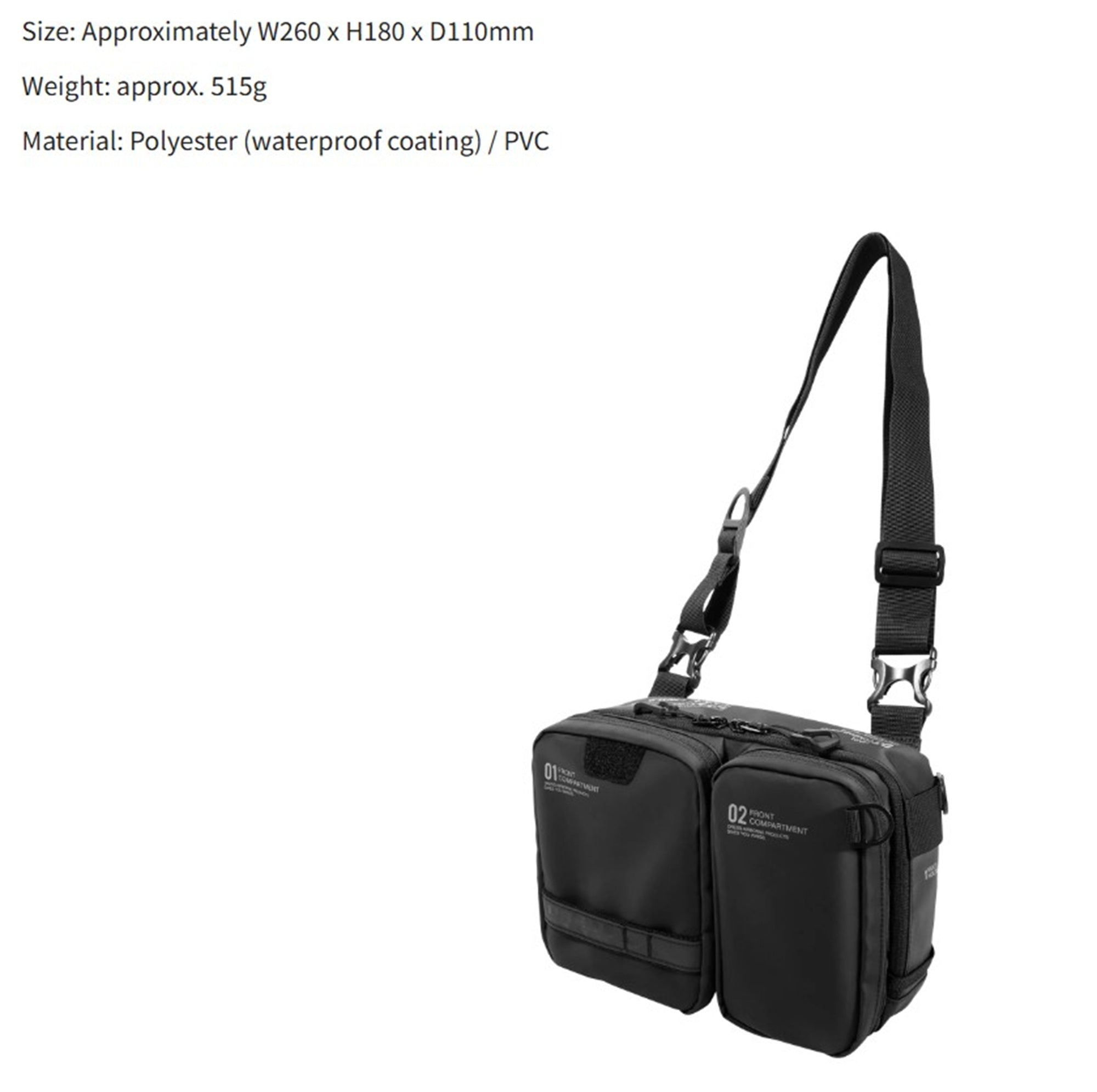 Dress Bag Light Game 260 x 180 x 110mm Black (8261)