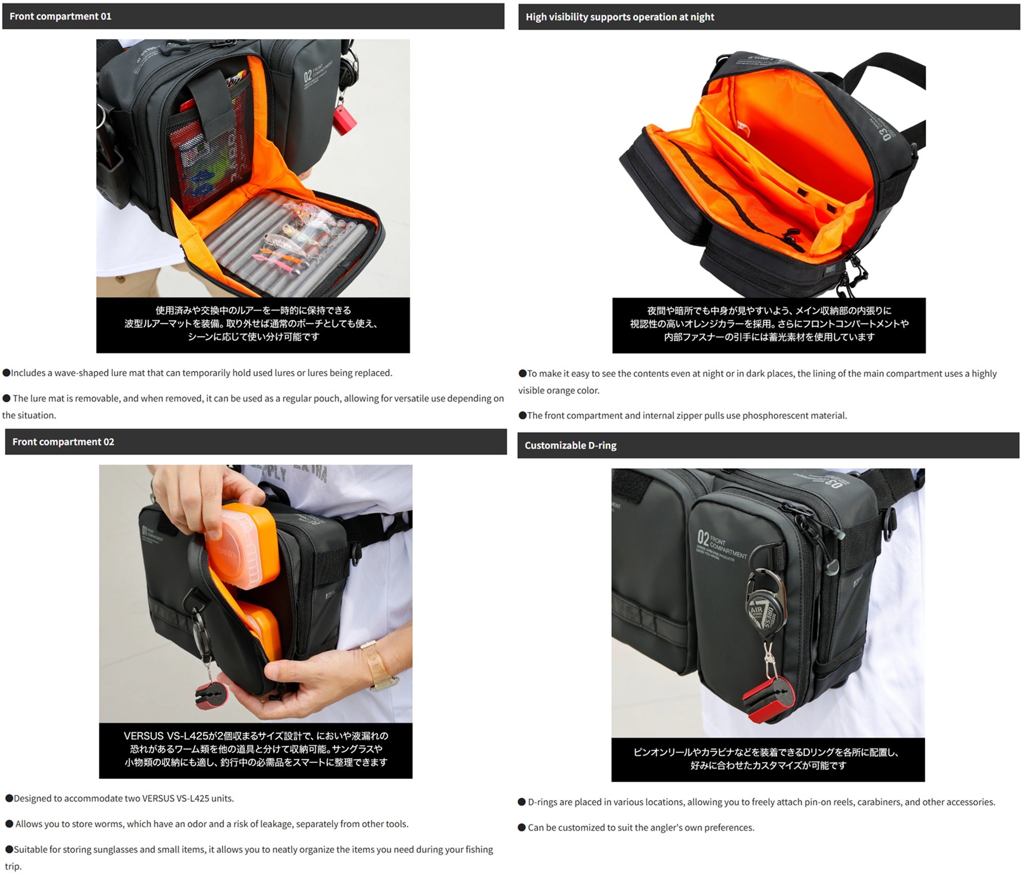 Dress Bag Light Game 260 x 180 x 110mm Black (8261)