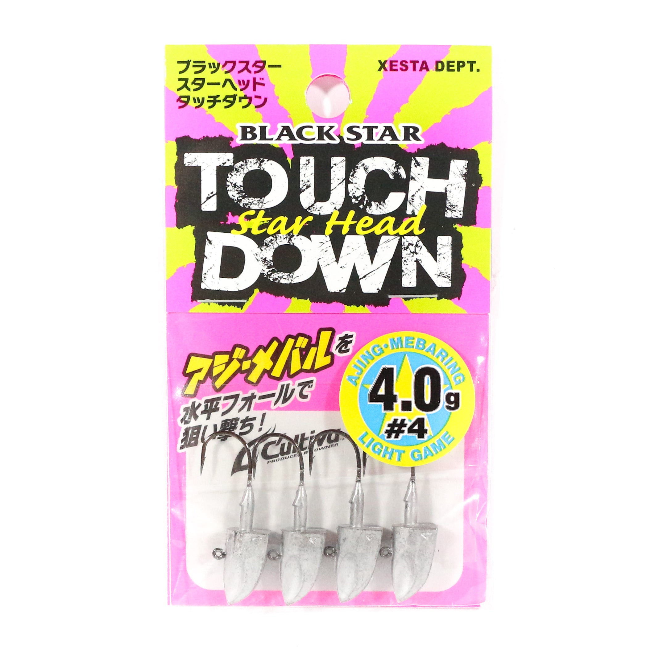 Xesta Jig Head Star Head Touch Down 4 grams Size 4 (8202)
