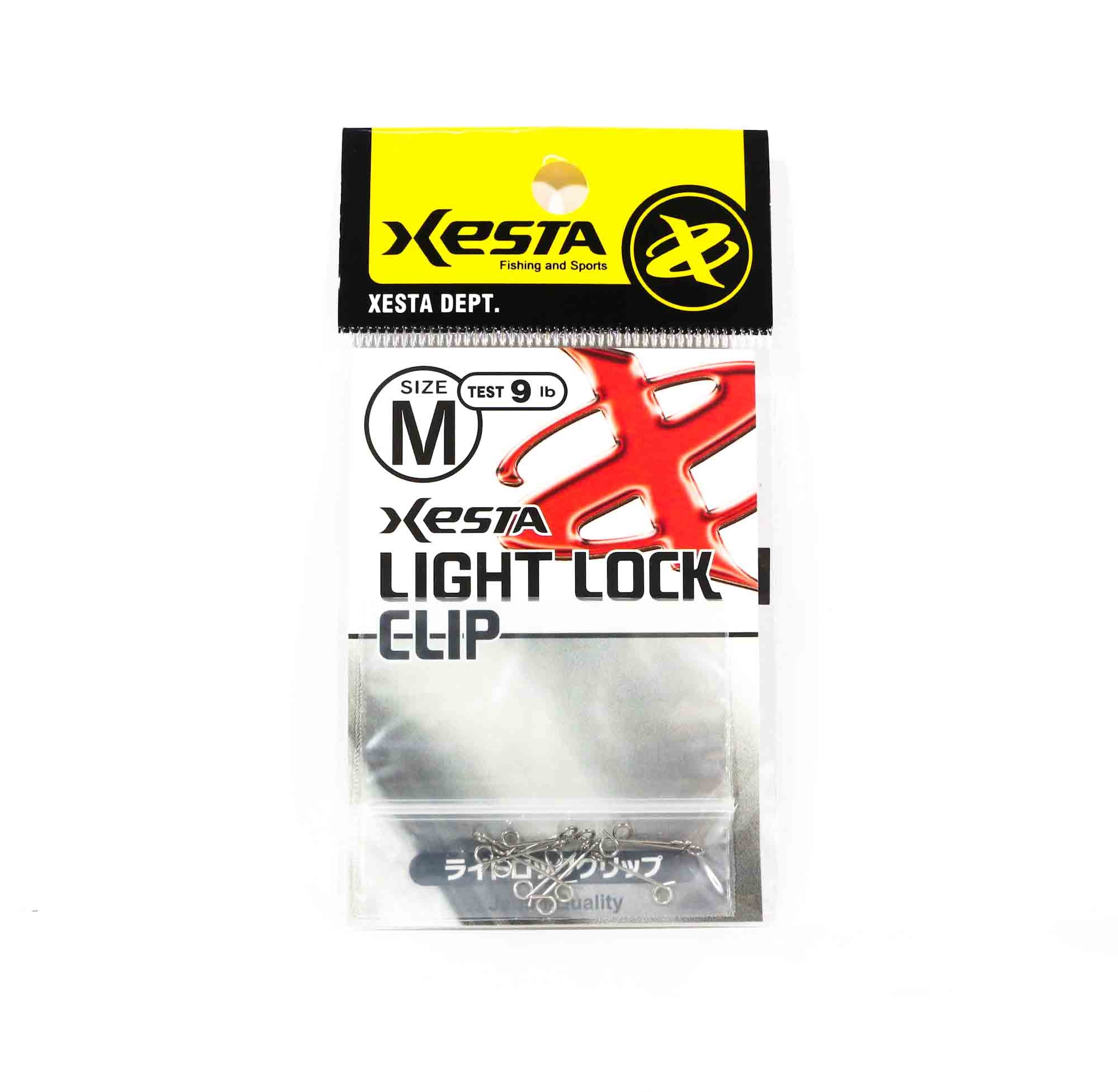 Xesta Light Lock Clip Small pack Size M-9lb, 10 pc per pack (3855)