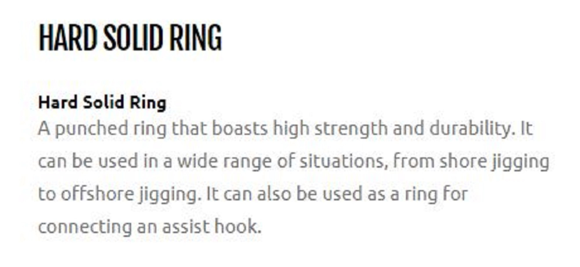 Xesta Hard Solid Ring Size 4 300lb (4999)