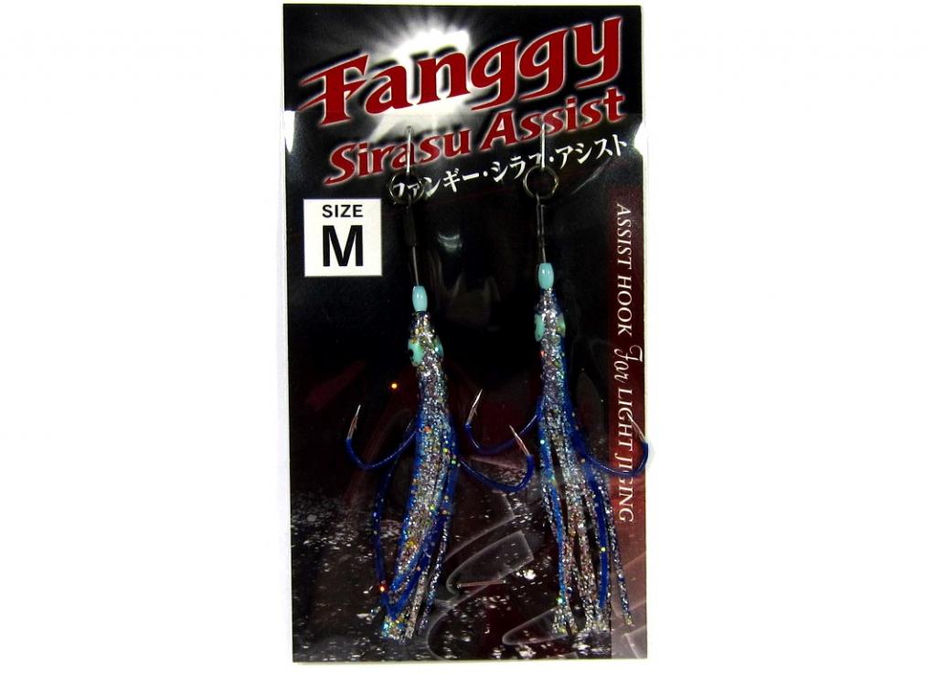 Xesta Fanggy Shirasu Skirted Twin Assist Hooks Size M 1 Blue (0778)