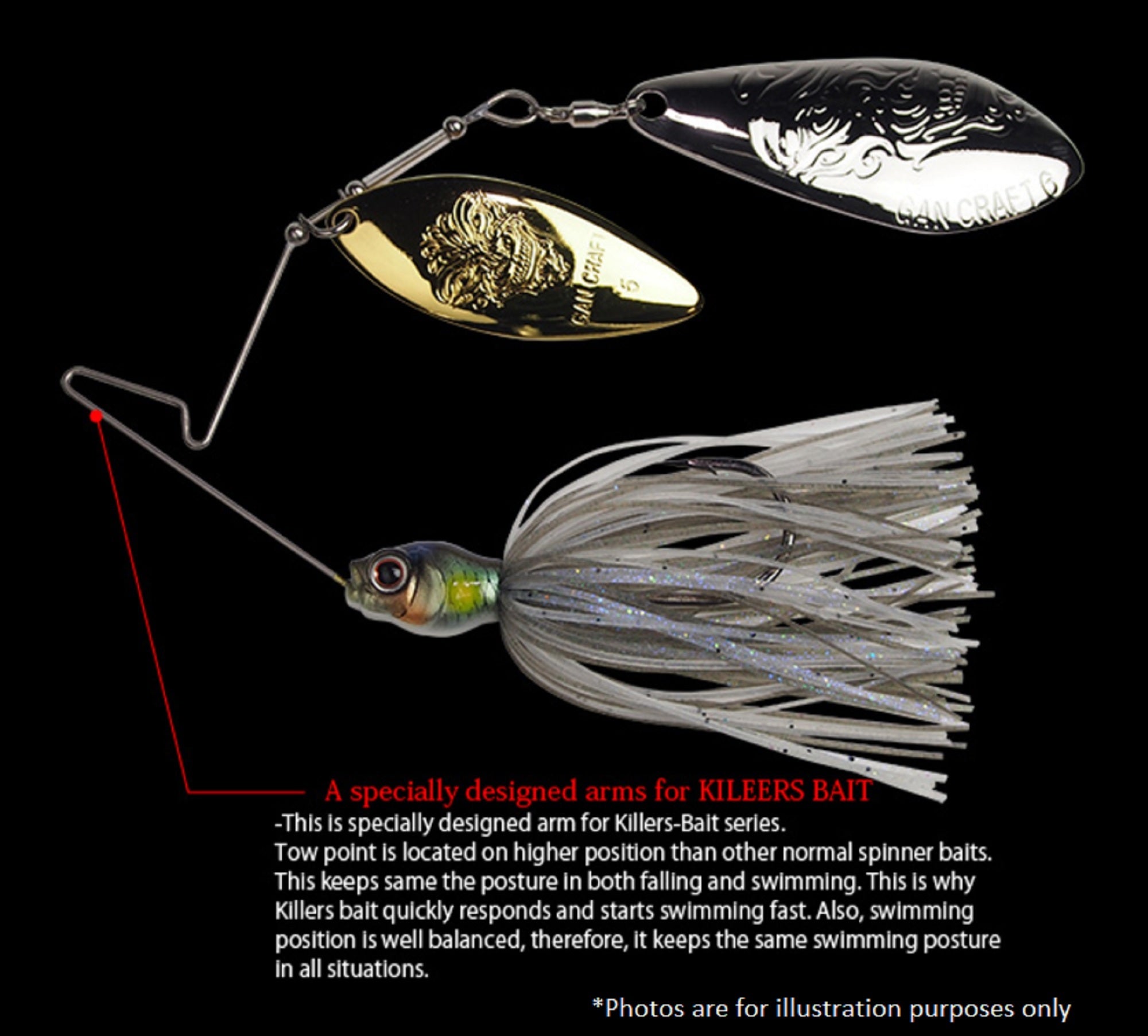 Gan Craft Killers Bait Over 3/8 Oz Spinnerbait 06S (1790)