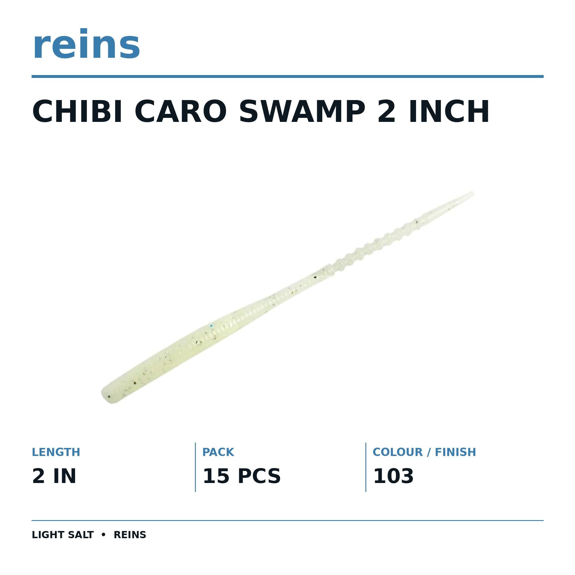 Reins Soft Plastic Chibi Caro Swap 2 Inch 15 pieces 103 (1289)