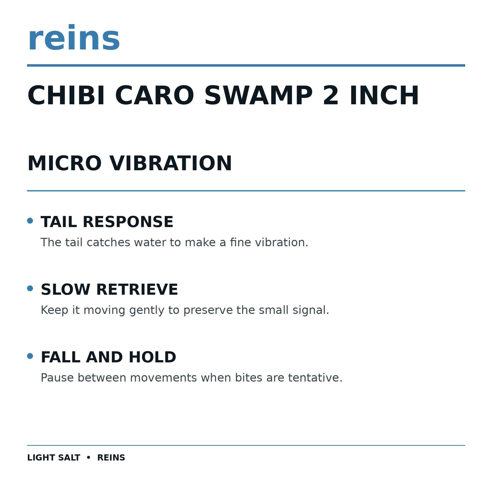 Reins Soft Plastic Chibi Caro Swap 2 Inch 15 pieces 122 (1319)