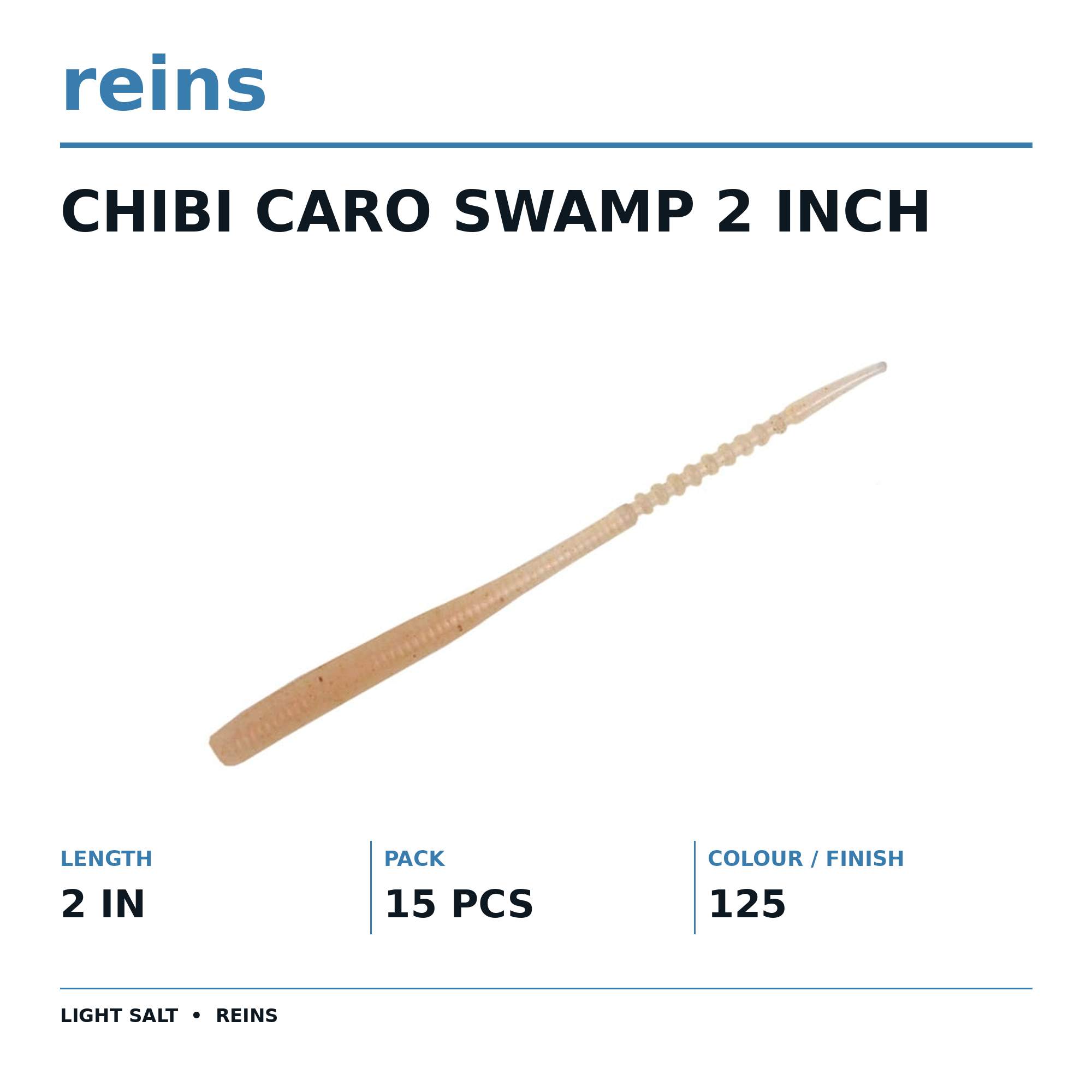 Reins Soft Plastic Chibi Caro Swap 2 Inch 15 pieces 125 (1326)