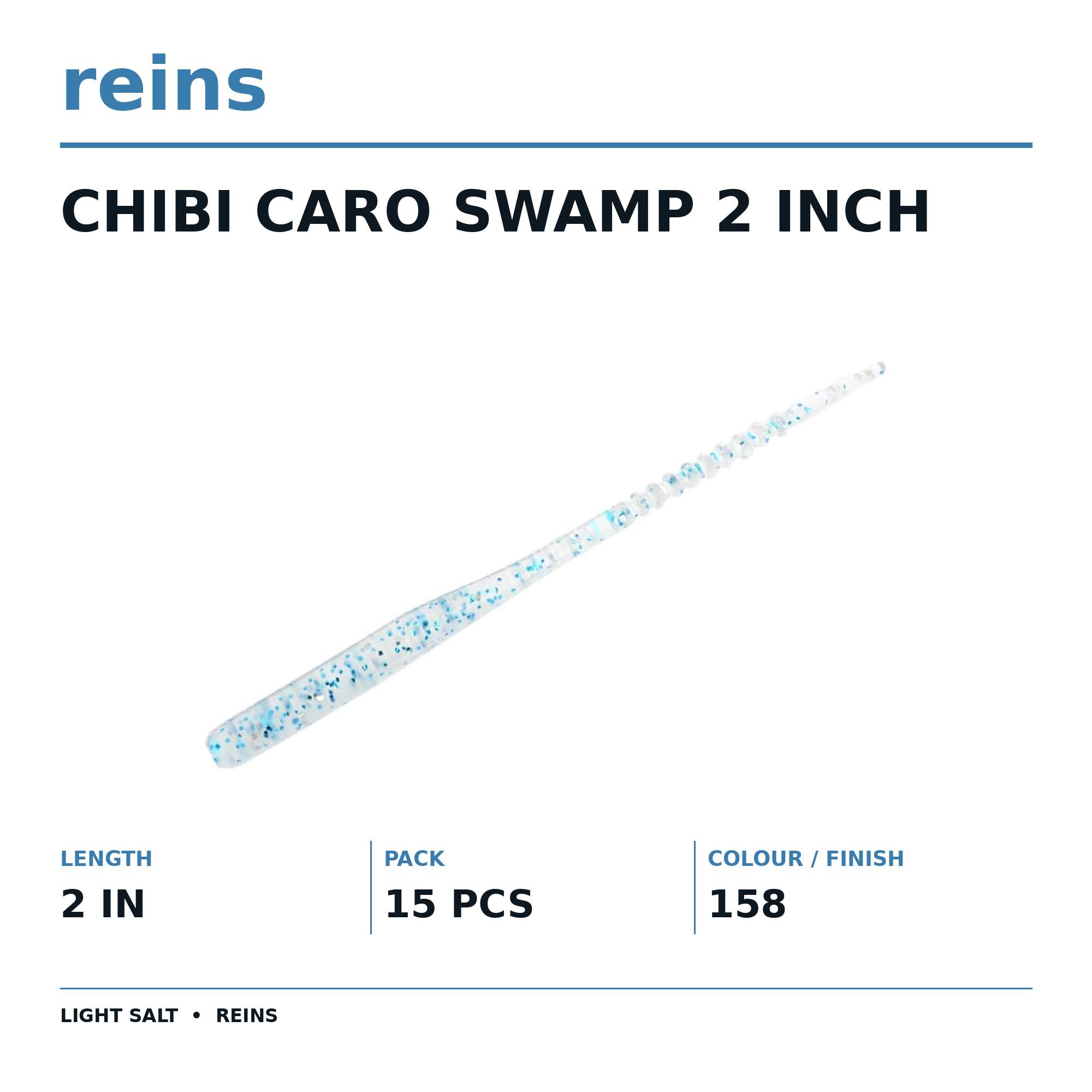 Reins Soft Plastic Chibi Caro Swap 2 Inch 15 pieces 158 (1340)