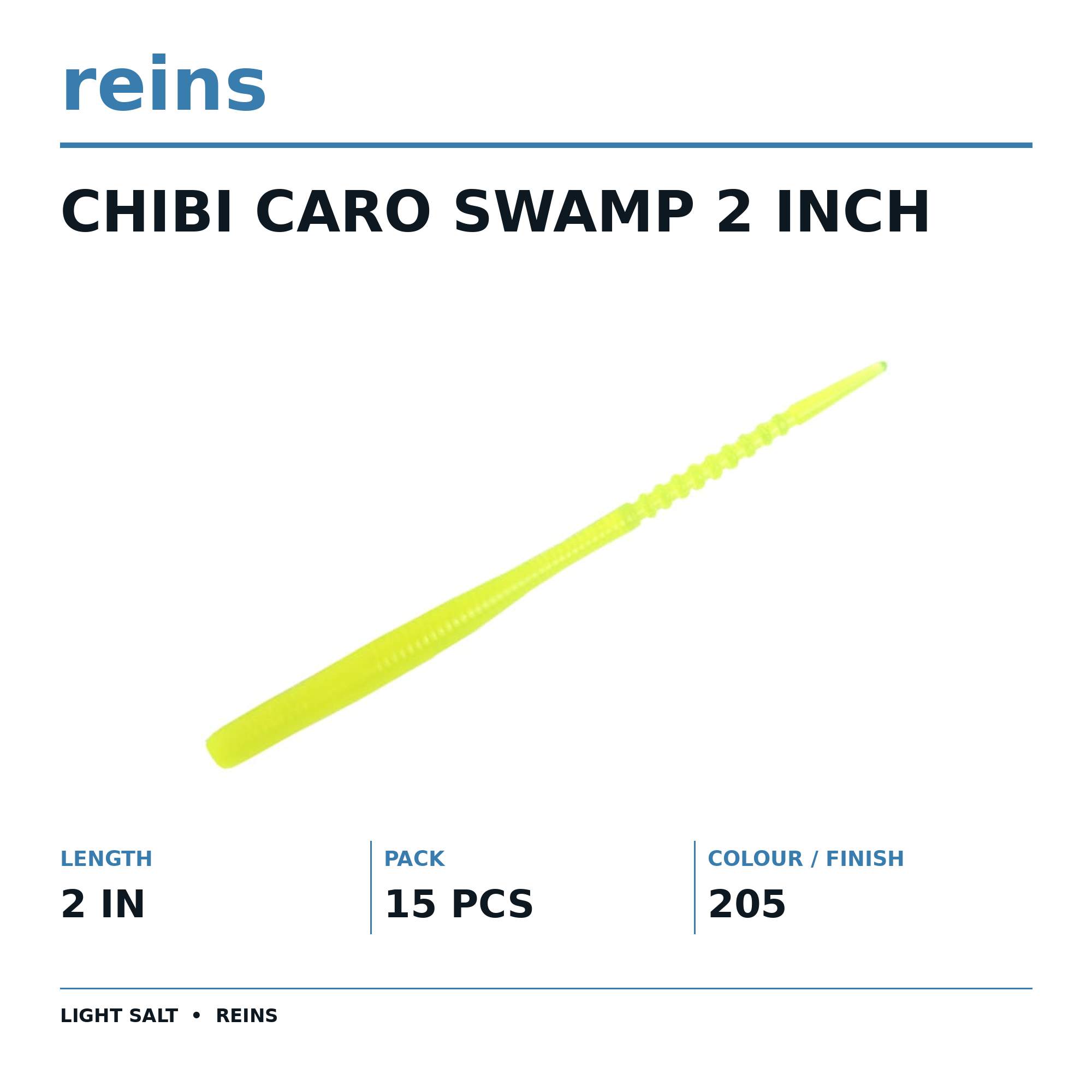 Reins Soft Plastic Chibi Caro Swap 2 Inch 15 pieces 205 (2537)