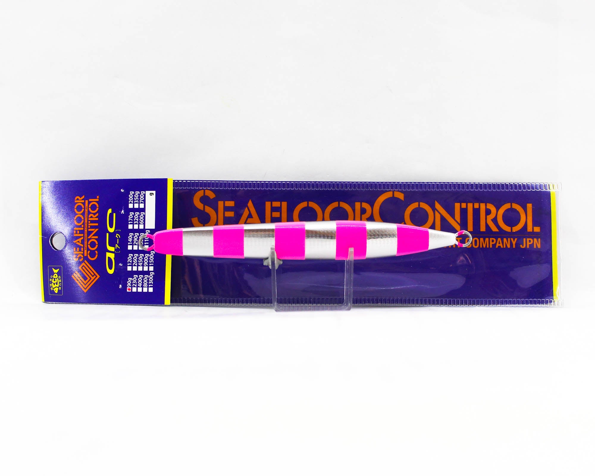 Seafloor Control Metal Jig Arc 90 grams Zebra Pink GR (0876)