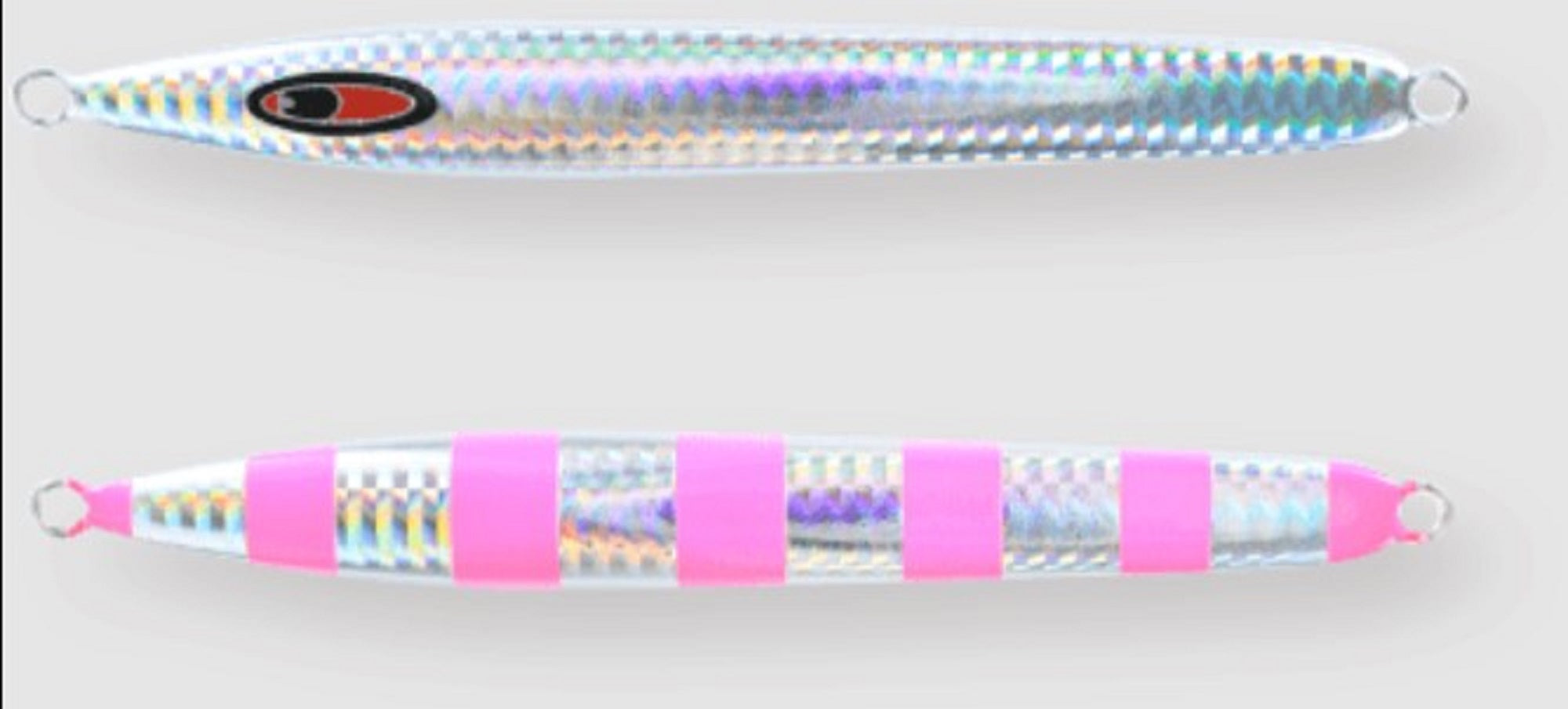 Seafloor Control Metal Jig Arc 140 grams Zebra Pink GR (0890)