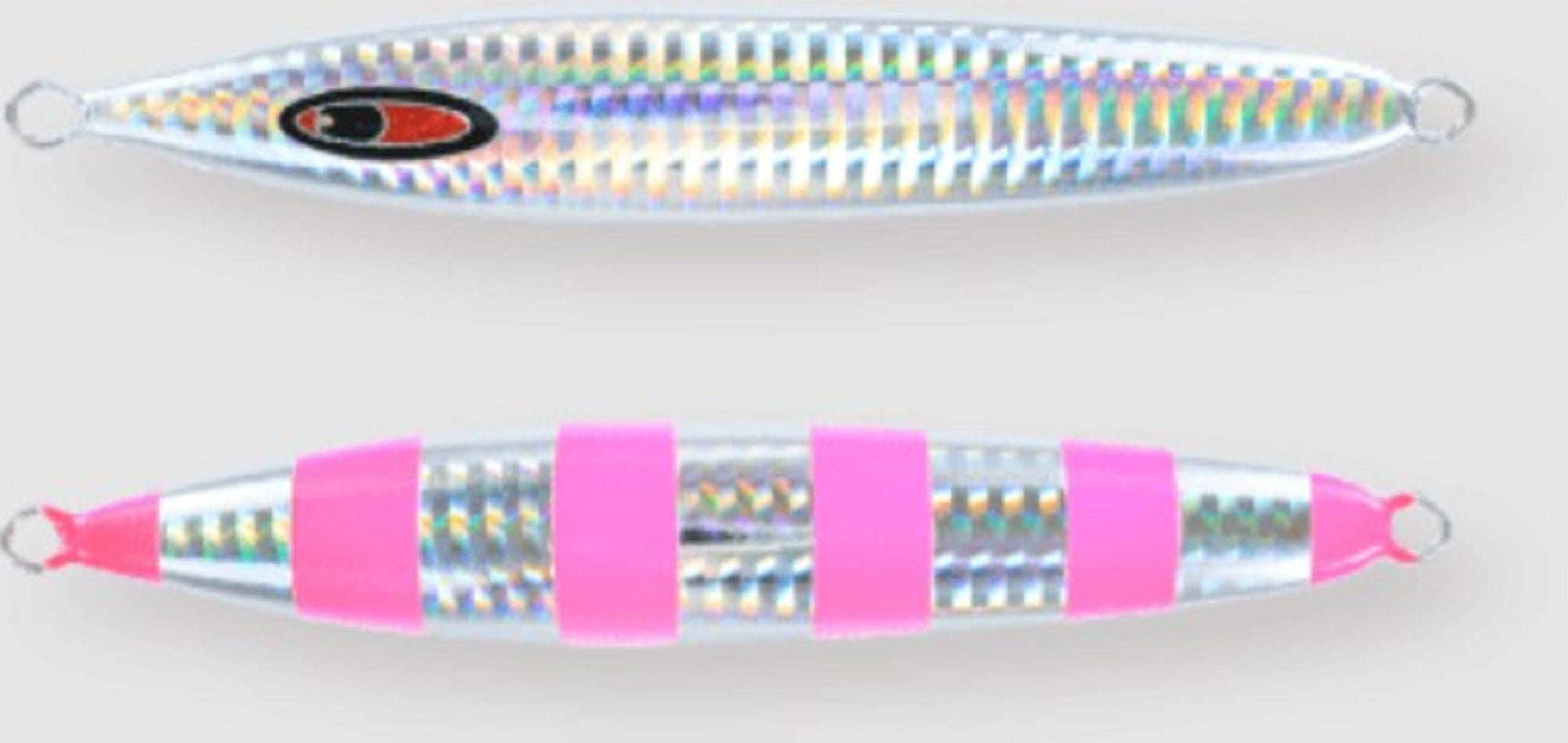 Seafloor Control Metal Jig Abyss 320 grams Zebra Pink GR (7448)