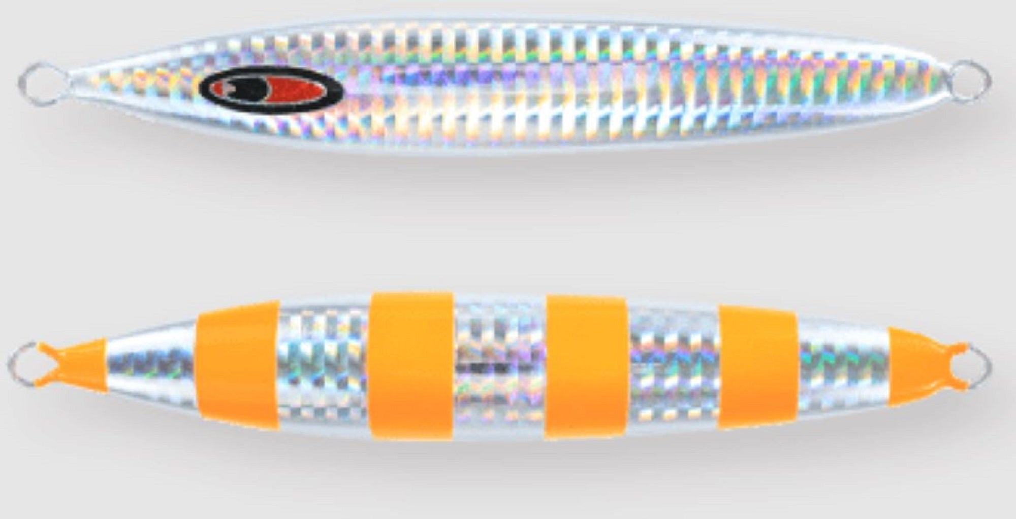 Seafloor Control Metal Jig Abyss 130 grams Zebra Orange GR (7561)