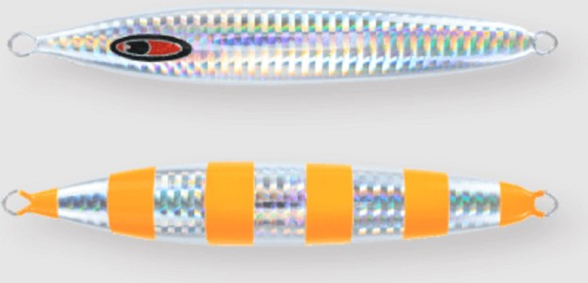 Seafloor Control Metal Jig Abyss 230 grams Zebra Orange GR (7608)