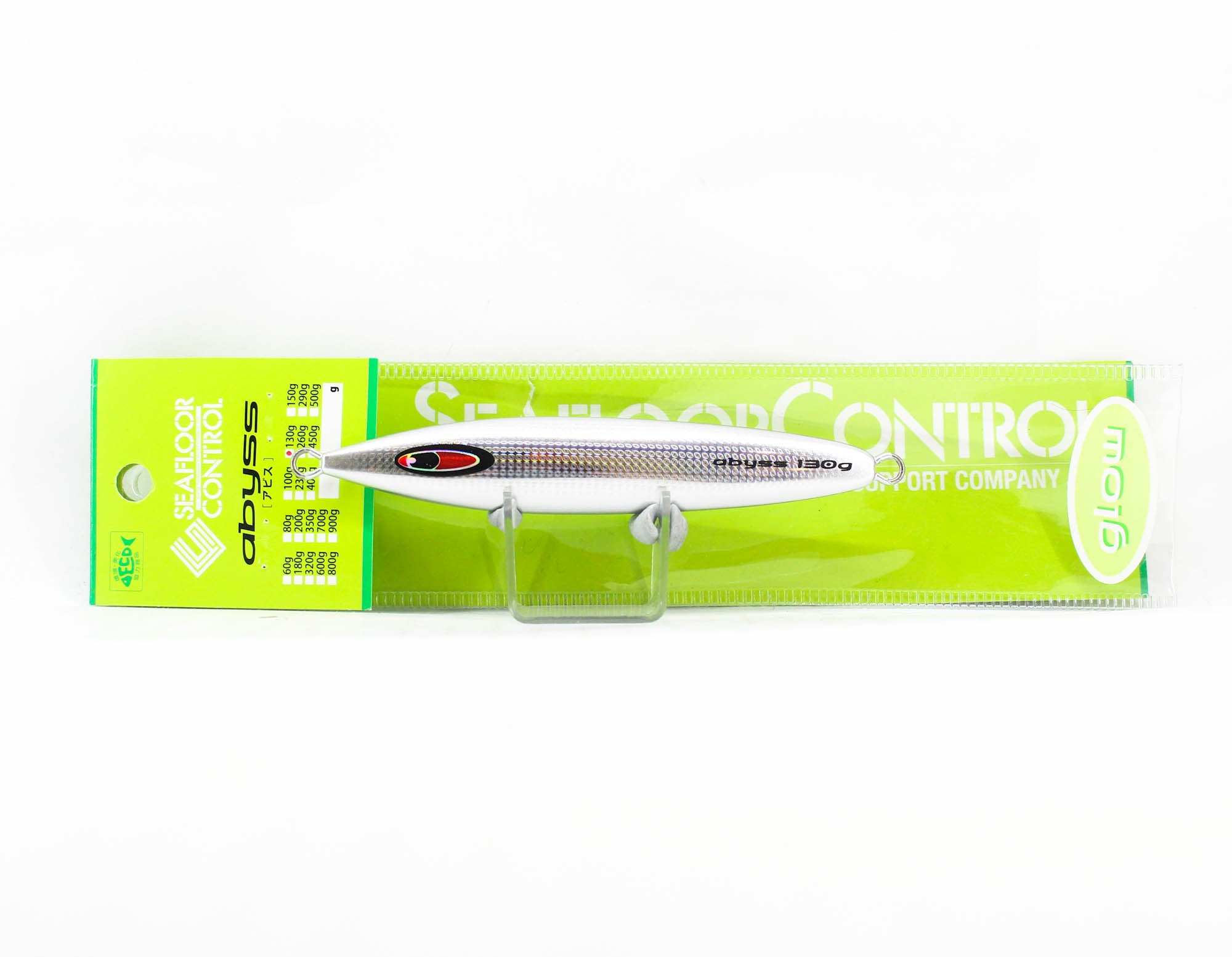 Seafloor Control Metal Jig Abyss 130 grams Silver Glow GR (8698)