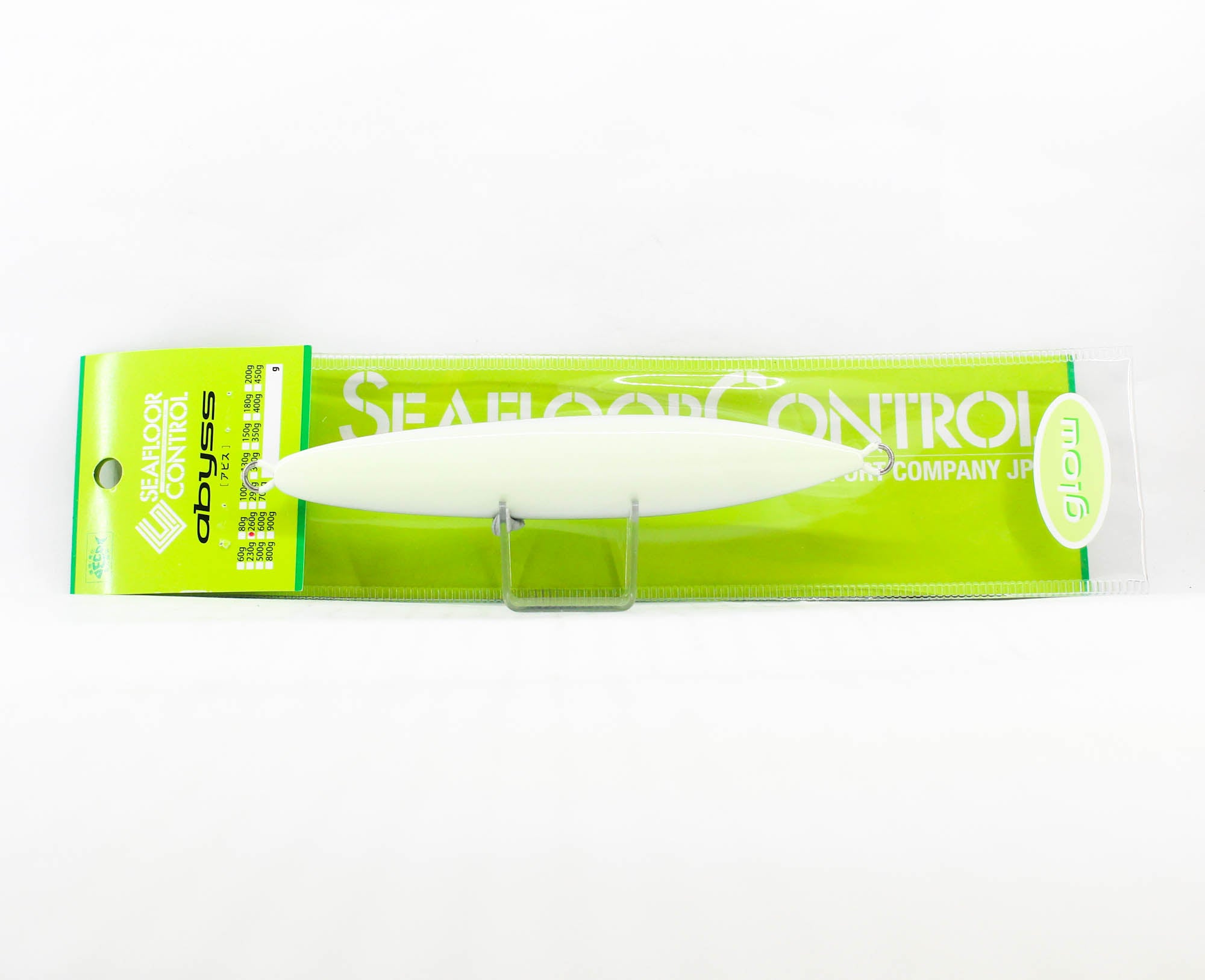 Seafloor Control Metal Jig Abyss 260 grams Silver Glow GR (8742)