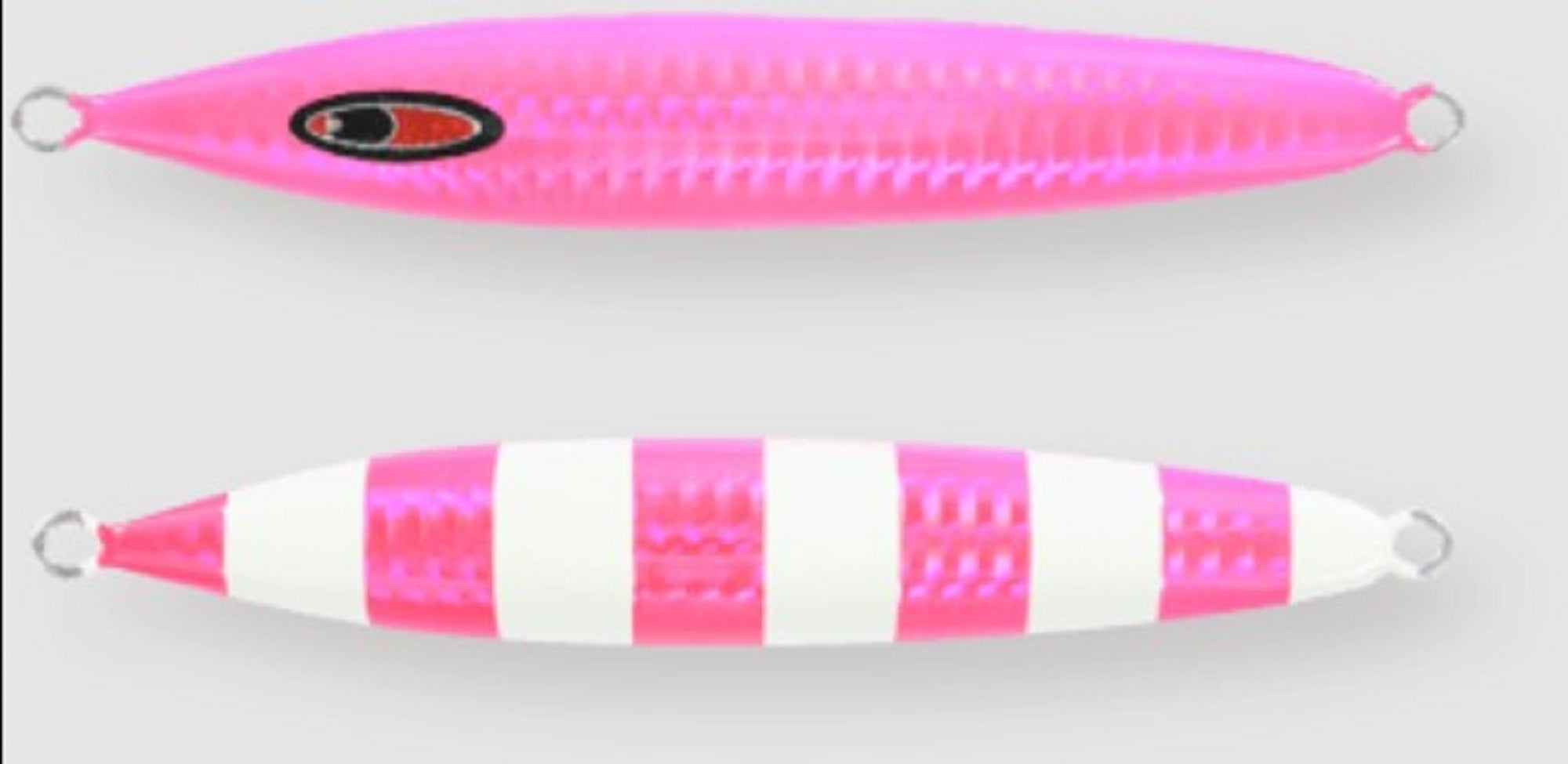 Seafloor Control Metal Jig Abyss 180 grams Chart Pink Zebra Glow GR (8902)