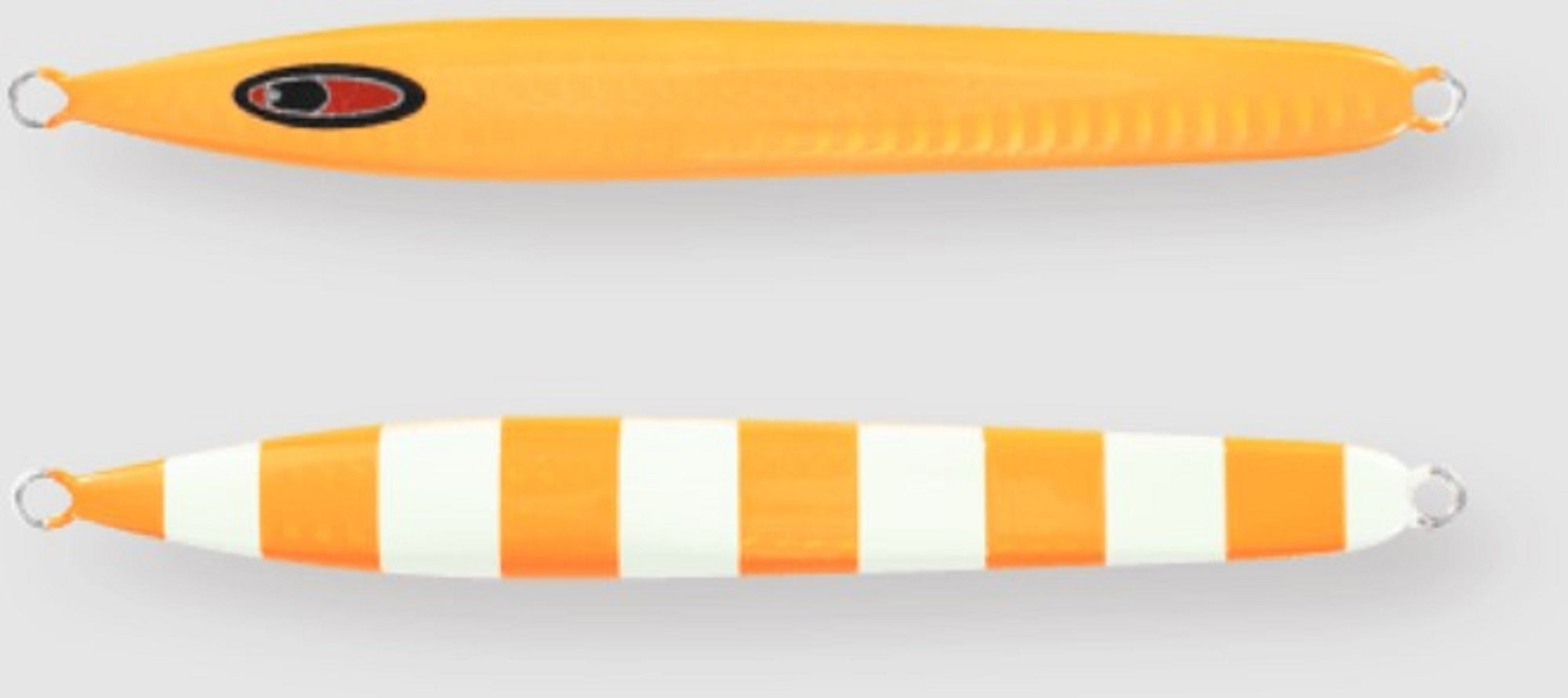 Seafloor Control Metal Jig Arc 140 grams Chart Orange Zebra Glow GR (9634)