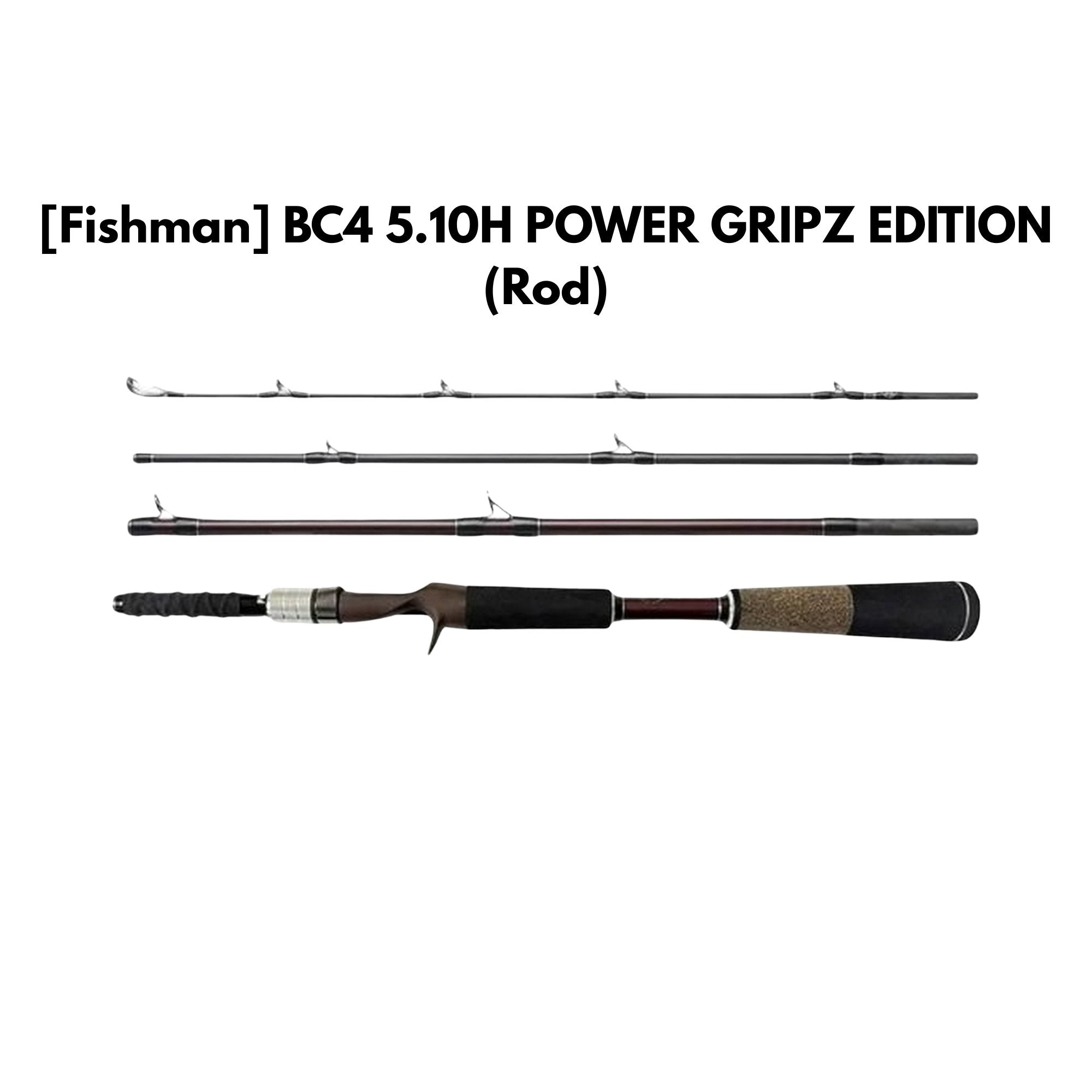 Fishman Rod Baitcast Brist Compact BC4 5.10 H 4 Piece Travel Rod (0702)