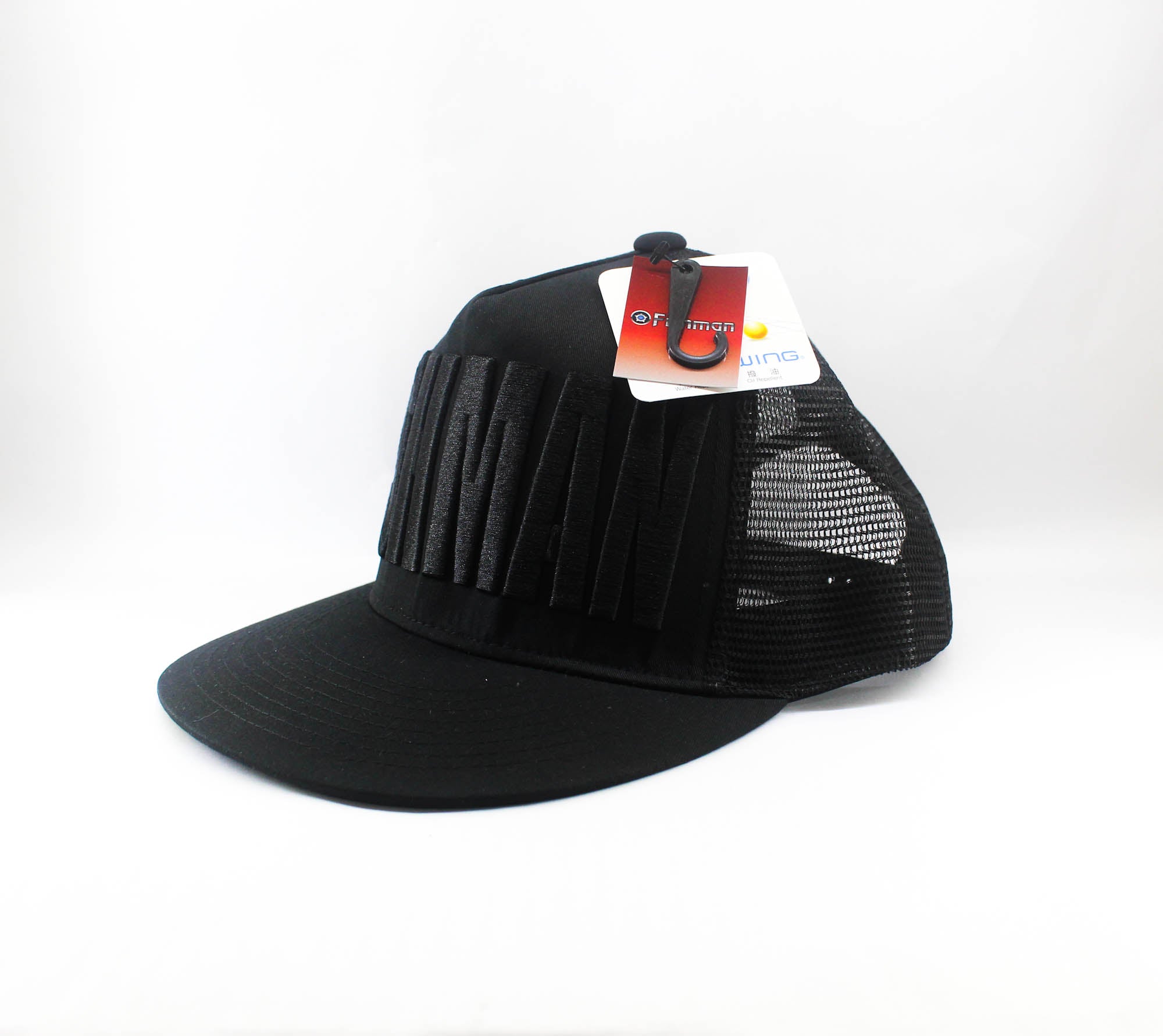 Fishman Cap Mesh Flat Cap CAP-16 Free Size Black (9286)