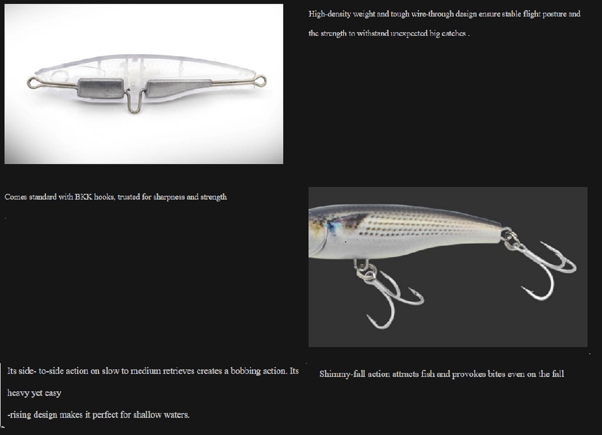 Little Jack Shaking Heads 78mm 21 grams Sinking Lure 02 (8010)