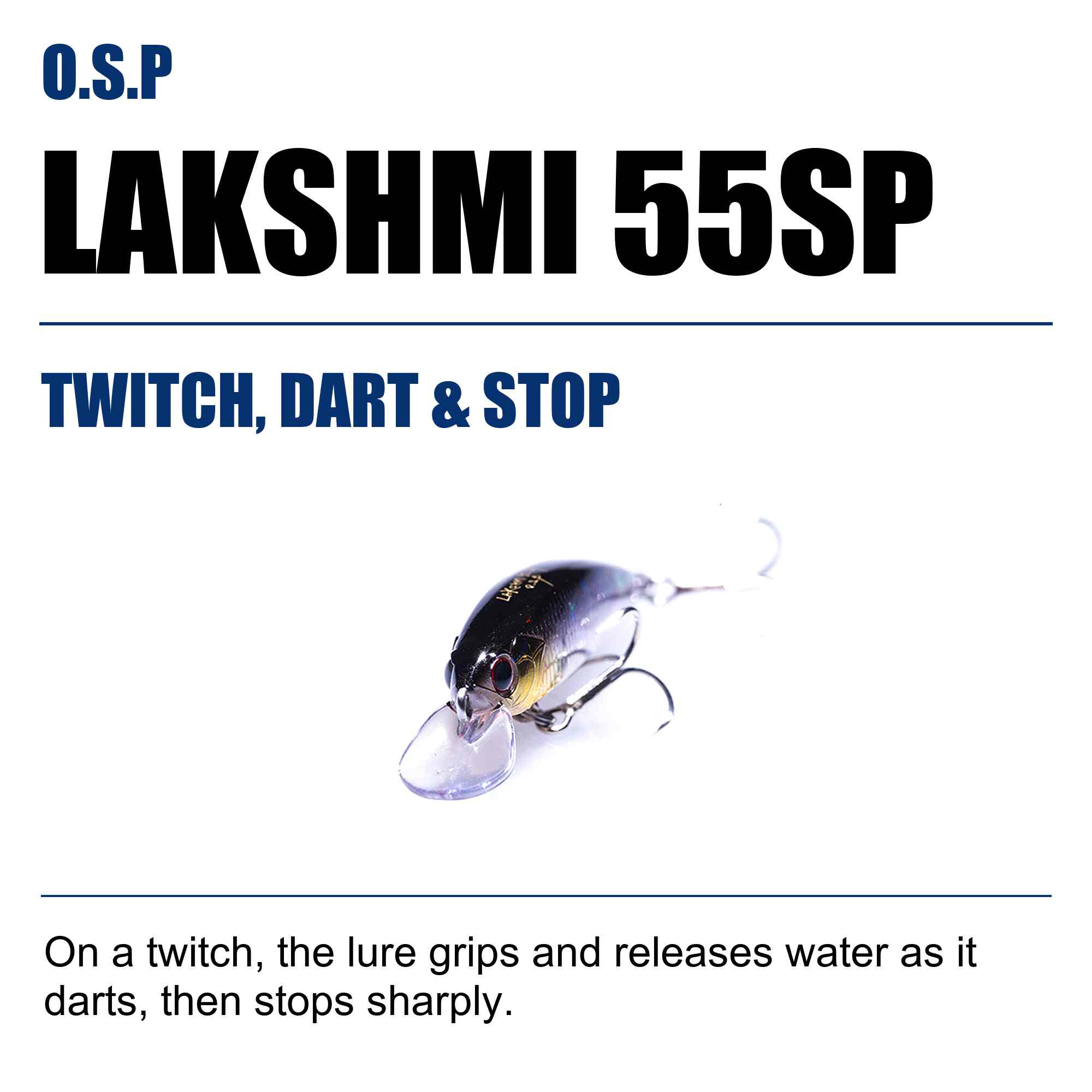 OSP Lakshmi 55SP 55mm 2.8 grams Suspend Lure H-59 (4181)