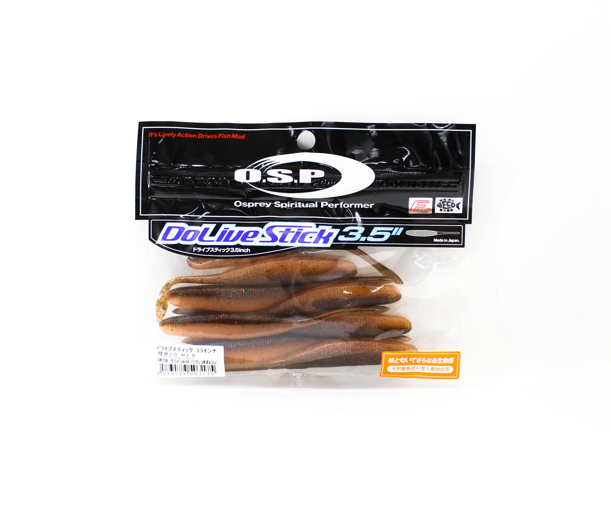 OSP Soft Lure Dolive Stick 3.5 Inches TW-108 (3175)