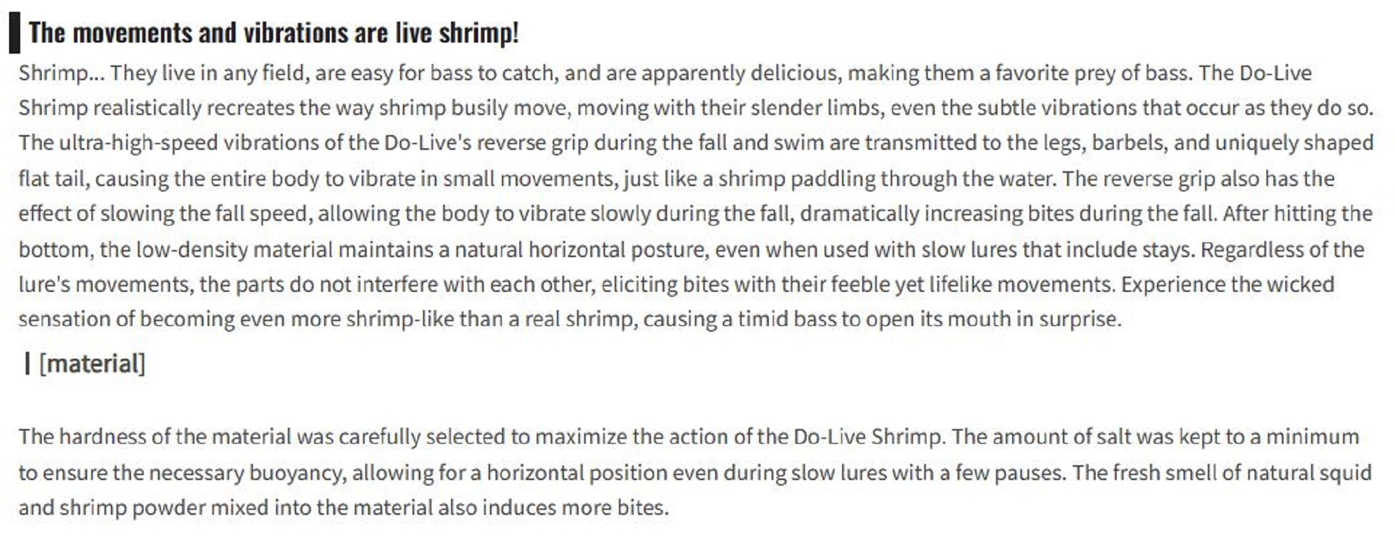 OSP Soft Lure Dolive Shrimp 3 Inches TW-155 (5704)