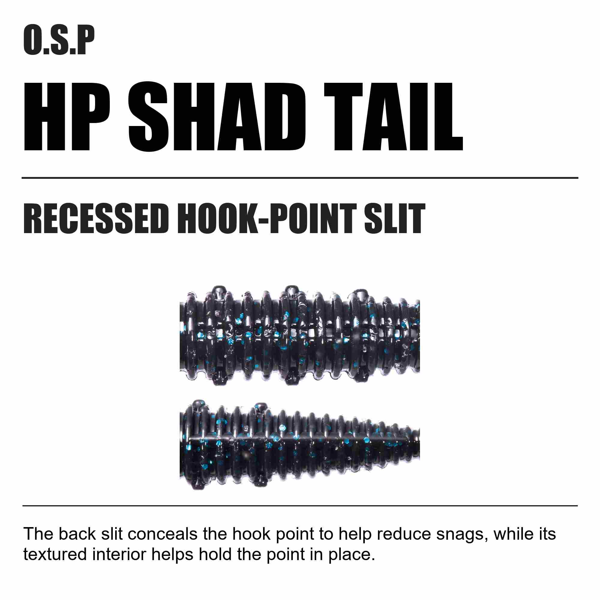 OSP Soft Lure HP Shad Tail 2.5 Inches W-056 (0517)
