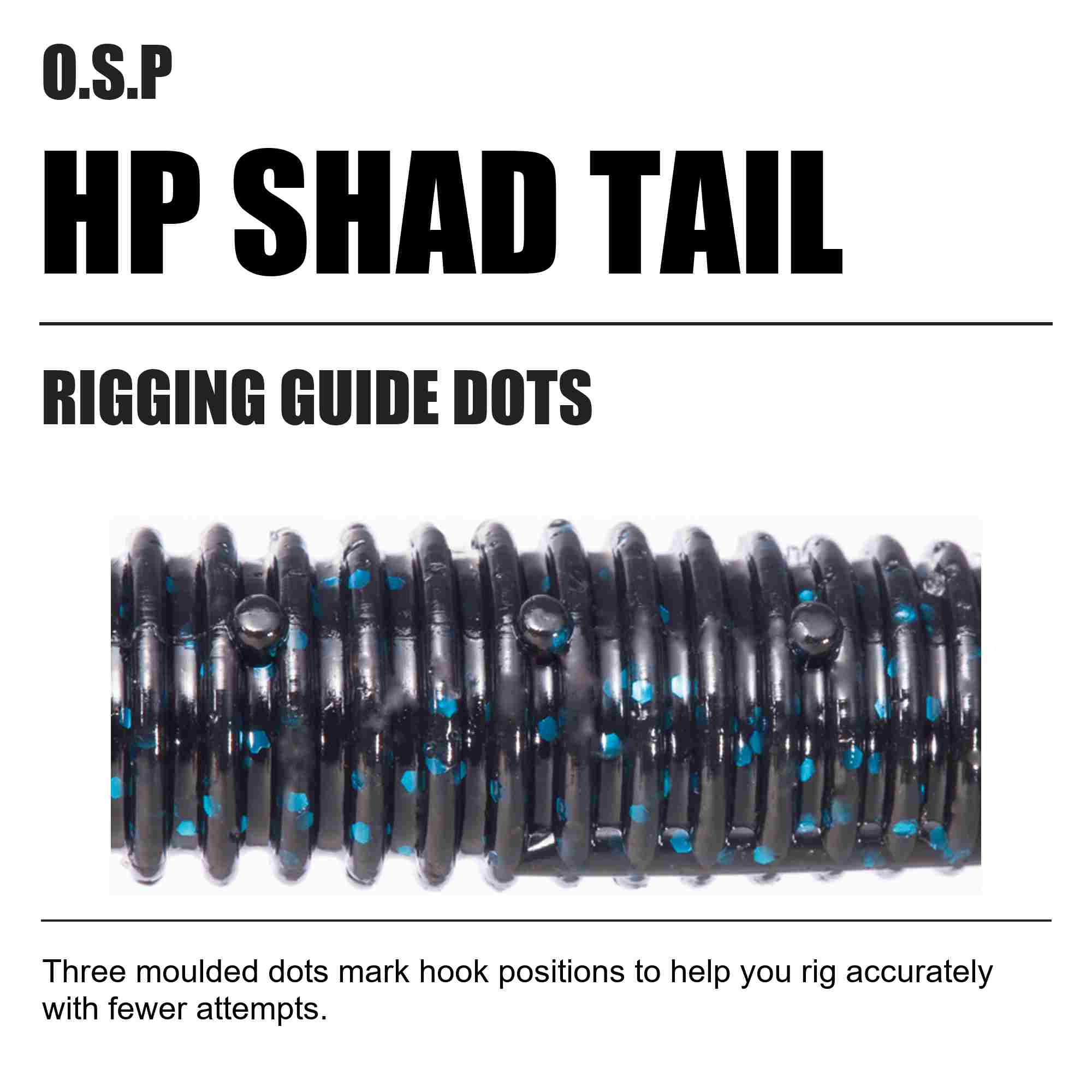 OSP Soft Lure HP Shad Tail 2.5 Inches W-056 (0517)
