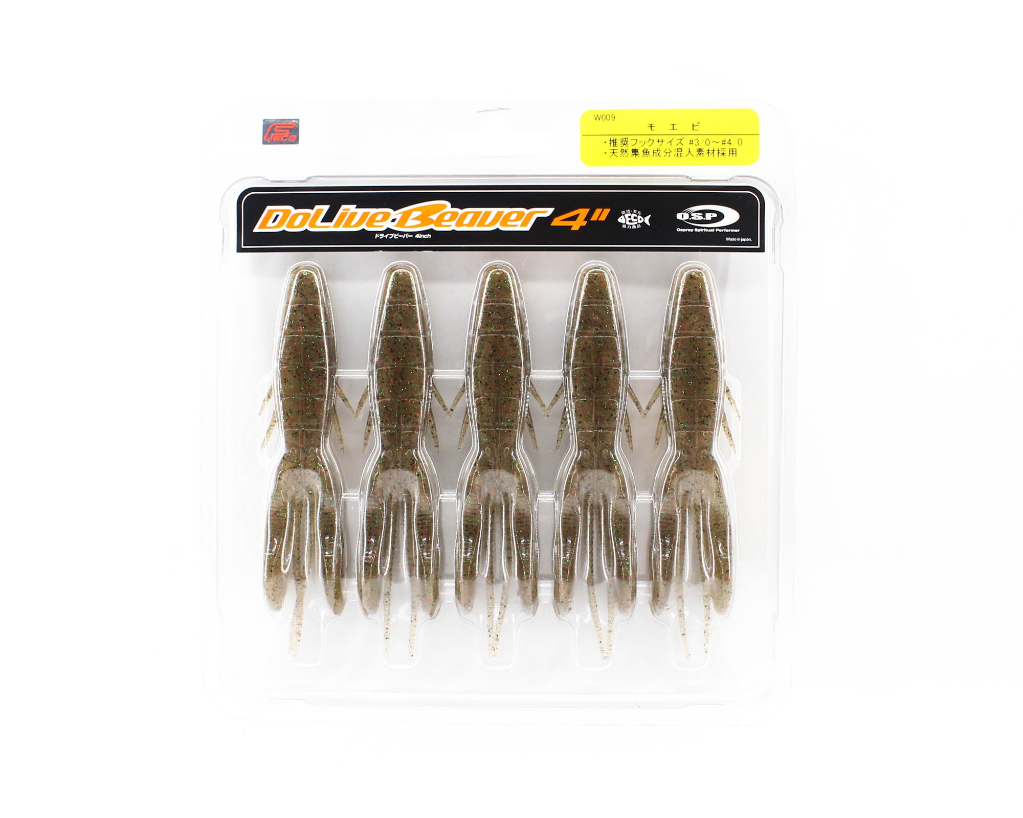 OSP Soft Lure Dolive Beaver 4 Inches W-009 (2122)