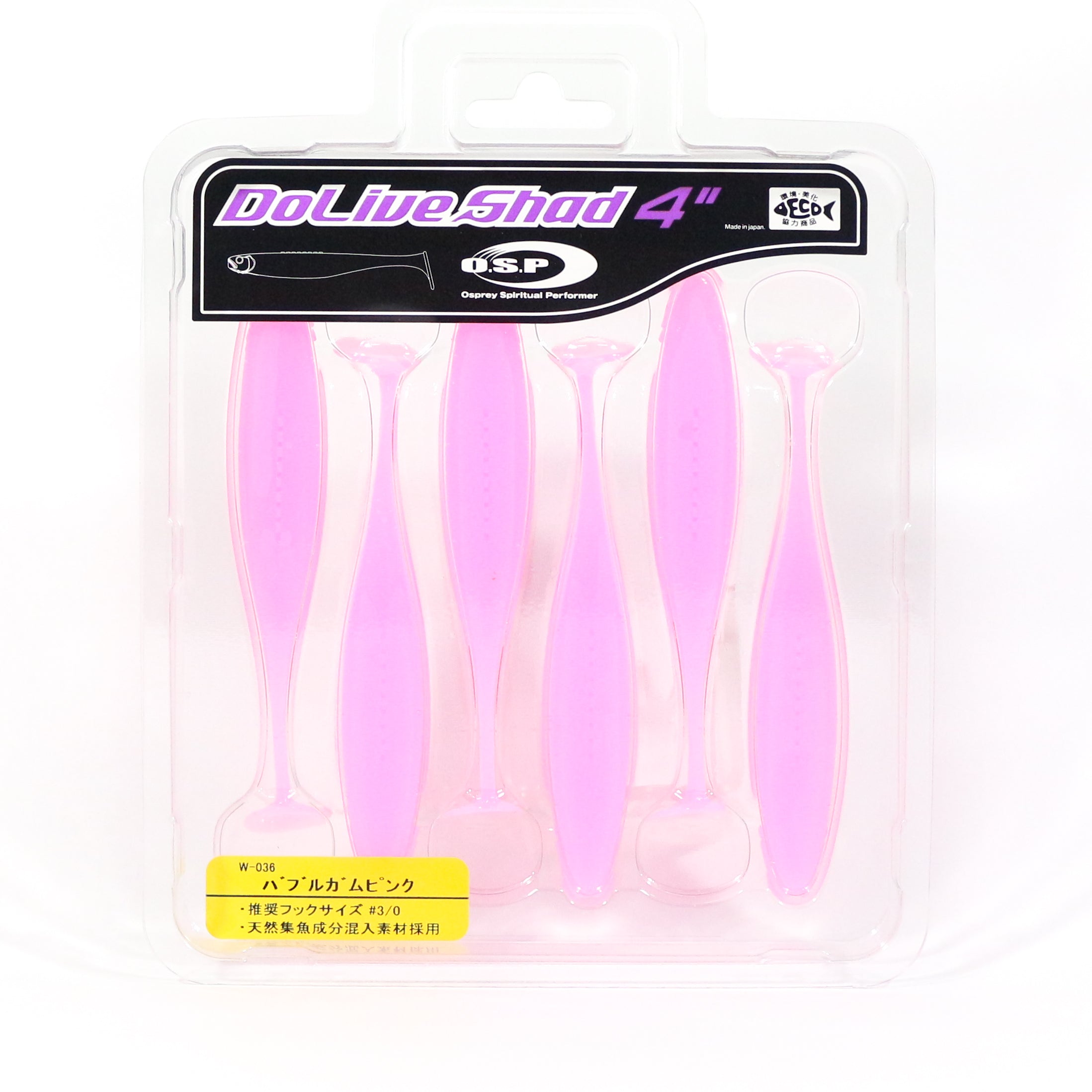 OSP Soft Lure Dolive Shad 4 Inches W-036 (2894)