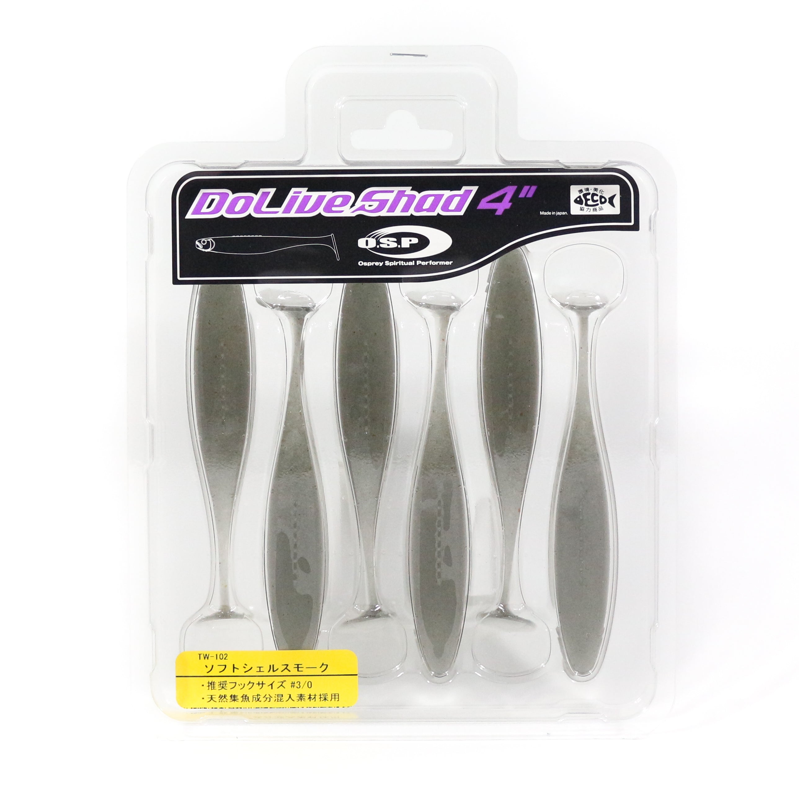 OSP Soft Lure Dolive Shad 4 Inches TW-102 (2917)