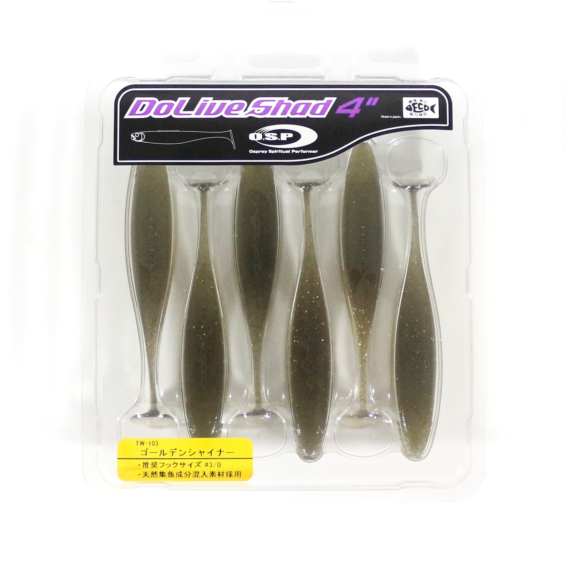OSP Soft Lure Dolive Shad 4 Inches TW-103 (2924)