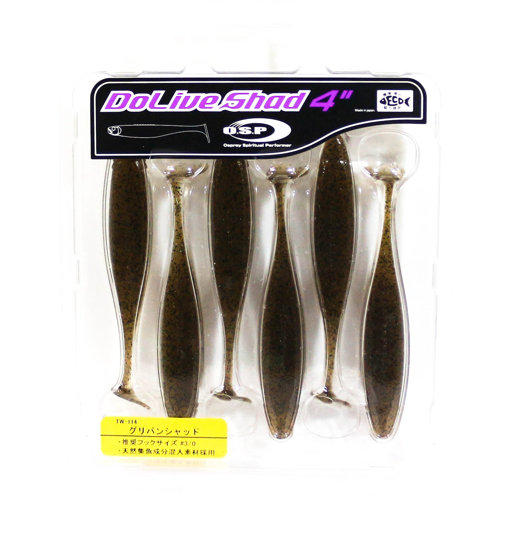 OSP Soft Lure Dolive Shad 4 Inches TW-114 (2931)