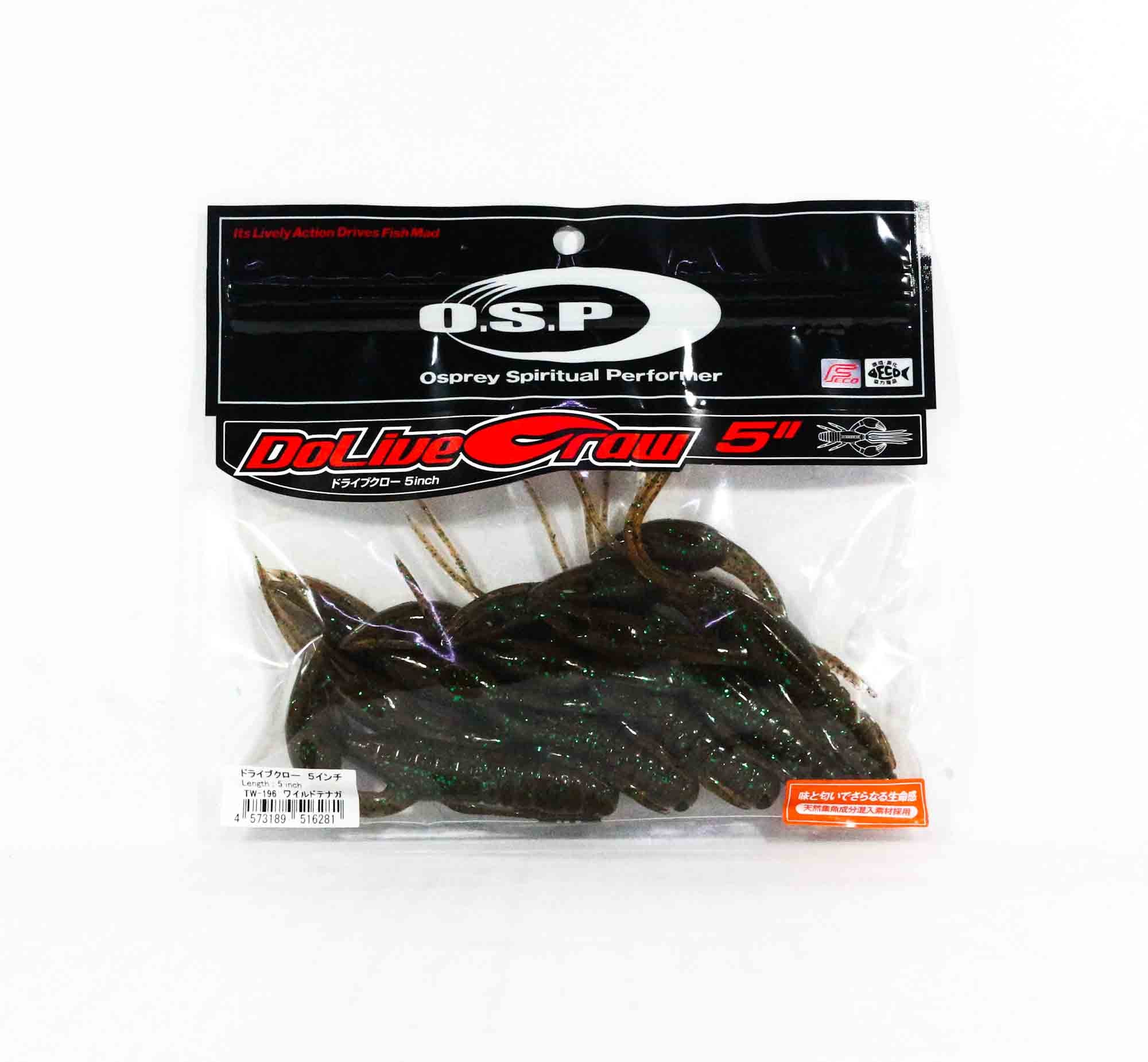 OSP Soft Lure Dolive Craw 5 Inches TW-196 (6281)