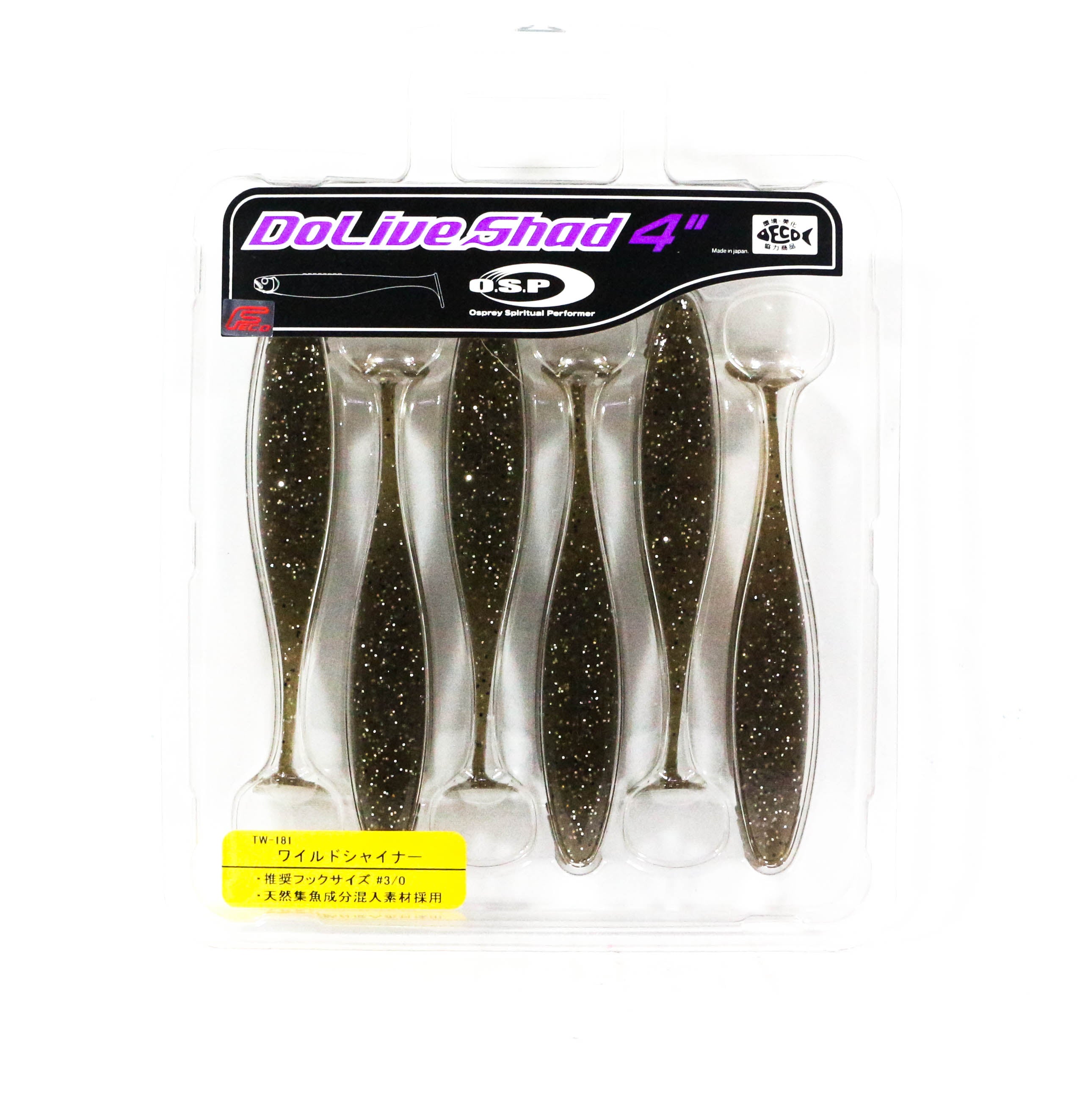 OSP Soft Lure Dolive Shad 4 Inches TW-181 (6823)